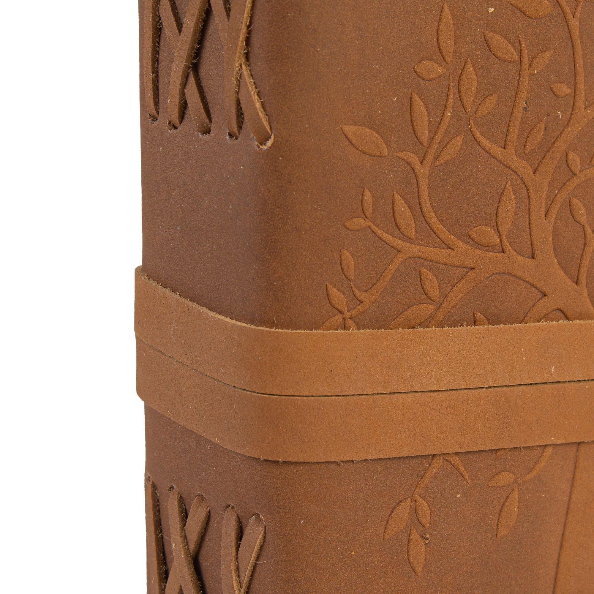 Diario, agenda, cuaderno de cuero. Árbol. Franz Mossi-2