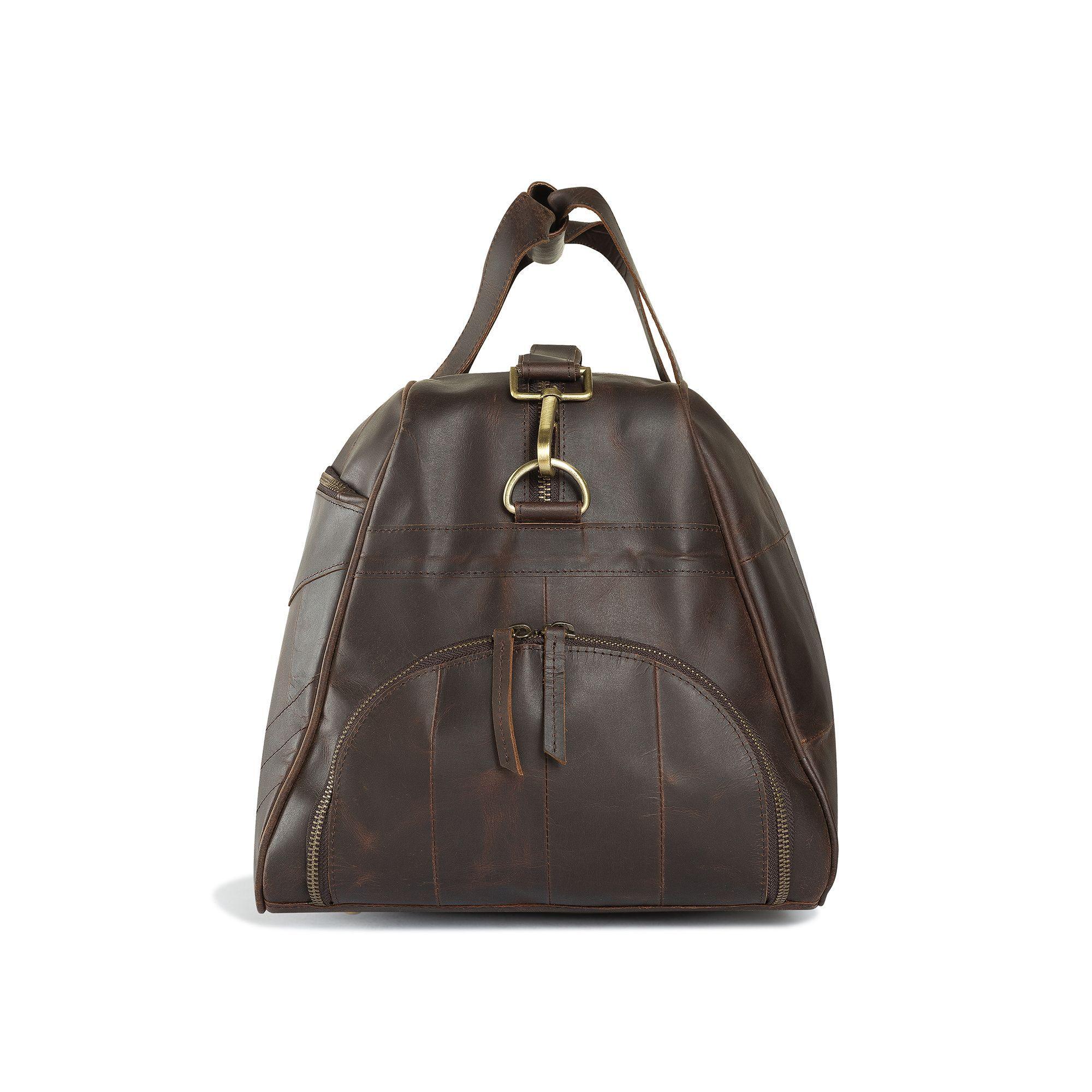 Bolso Para Viaje Entrenamiento y más De Cuero Natural Franz Mossi-3