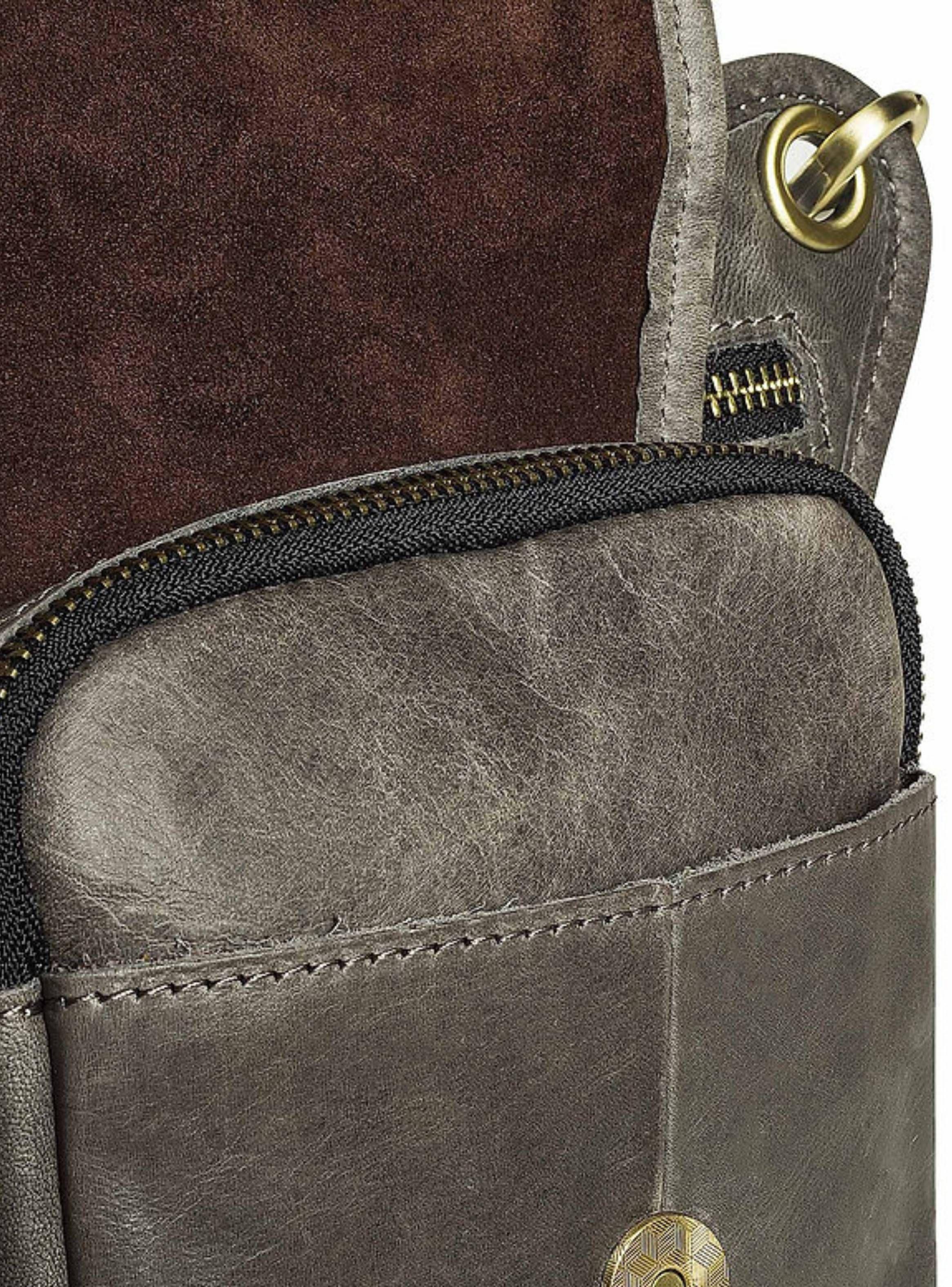 MUSLERA DE CUERO BANANO CUERO NATURAL GRIS GRAY FRANZ MOSSI-4