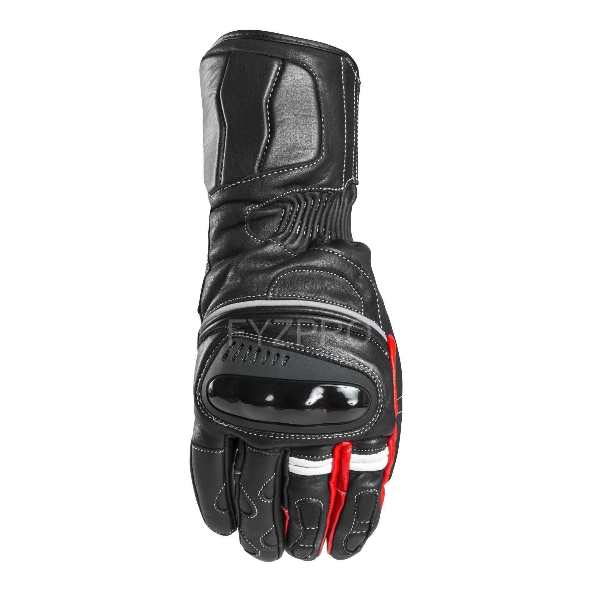 GUANTE MOTO DE CUERO IMPERMEABLE TÉRMICO 128 - RED  FYZPRO-1