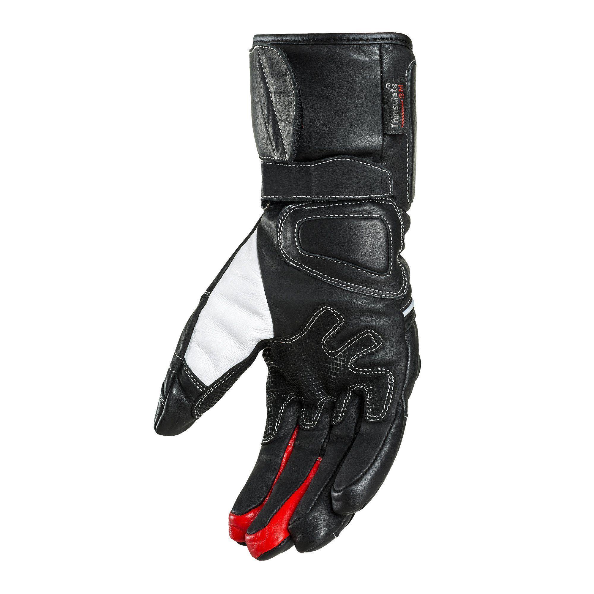 GUANTE MOTO DE CUERO IMPERMEABLE TÉRMICO 128 - RED  FYZPRO-3