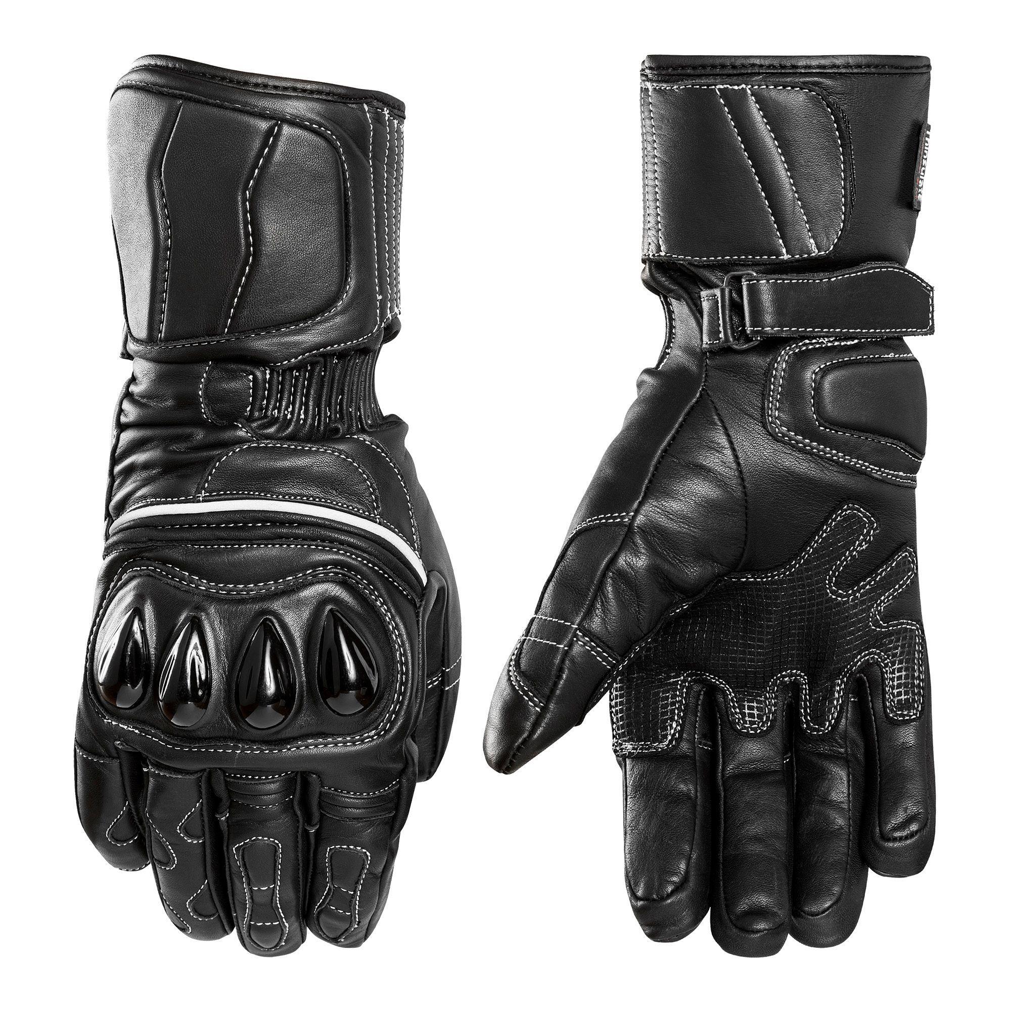 GUANTE MOTO DE CUERO IMPERMEABLE TÉRMICO 128 - BLACK  FYZPRO-0