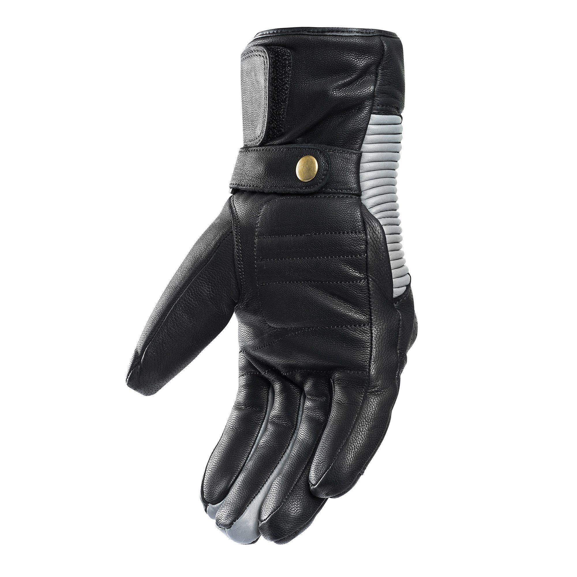 GUANTE MOTO DE CUERO IMPERMEABLE TÉRMICO GRAY LINE  FYZPRO-1