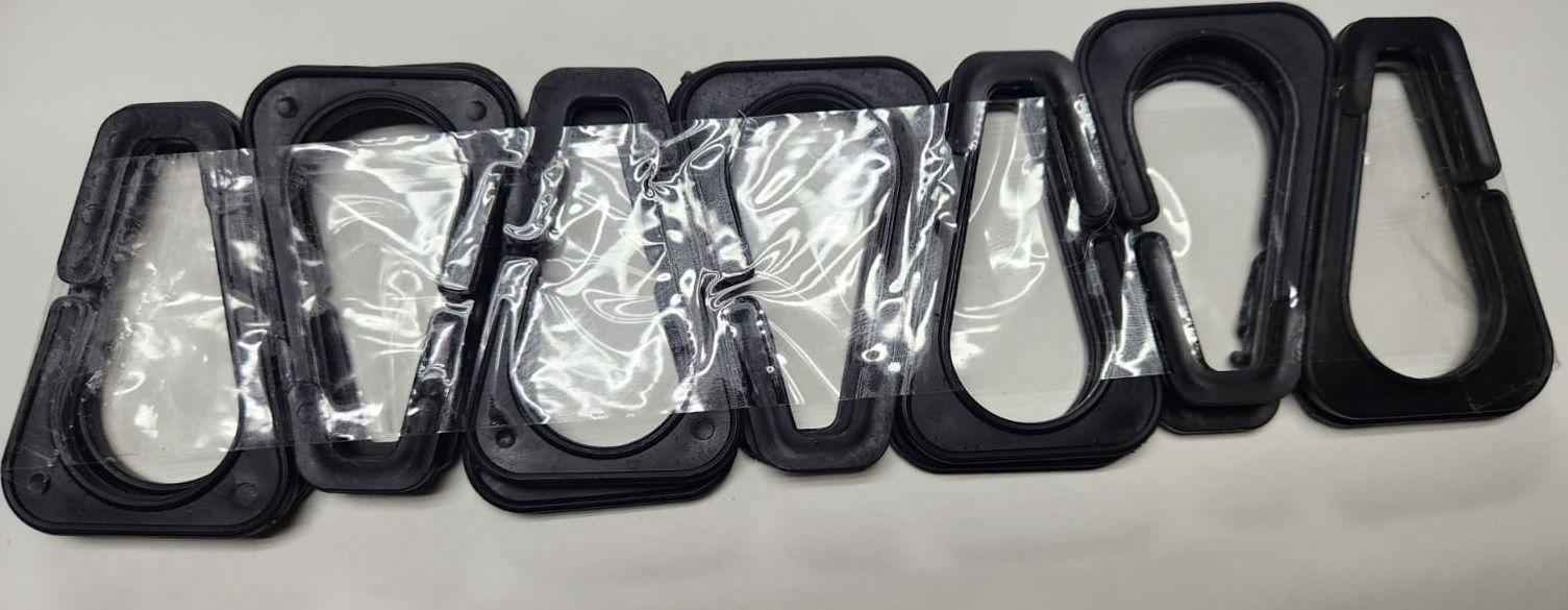 Cortina de Baño Medida Especial Negro flor negra 200×200 cms +14 ganchos-2