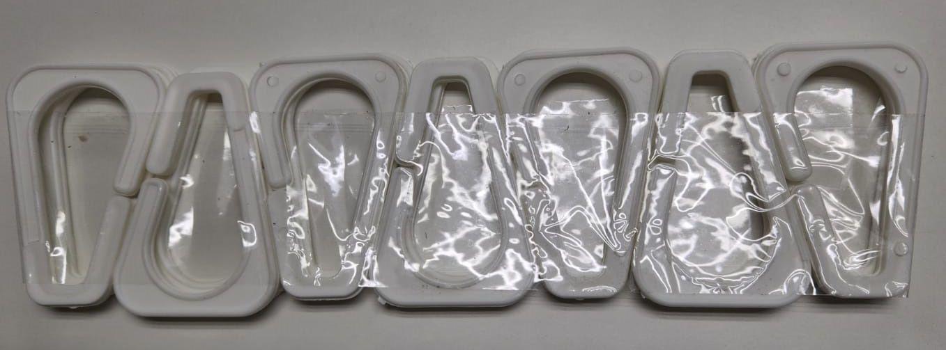 Pack Forro de ducha 200 x 200 cms más Ganchos blancos-1