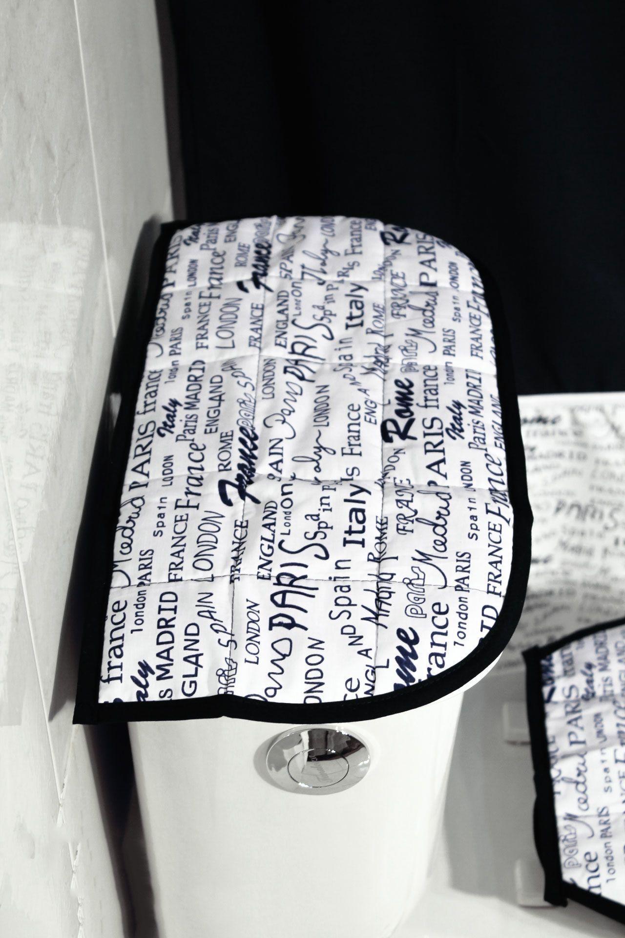 Accesorio bano estampado letra azul-1