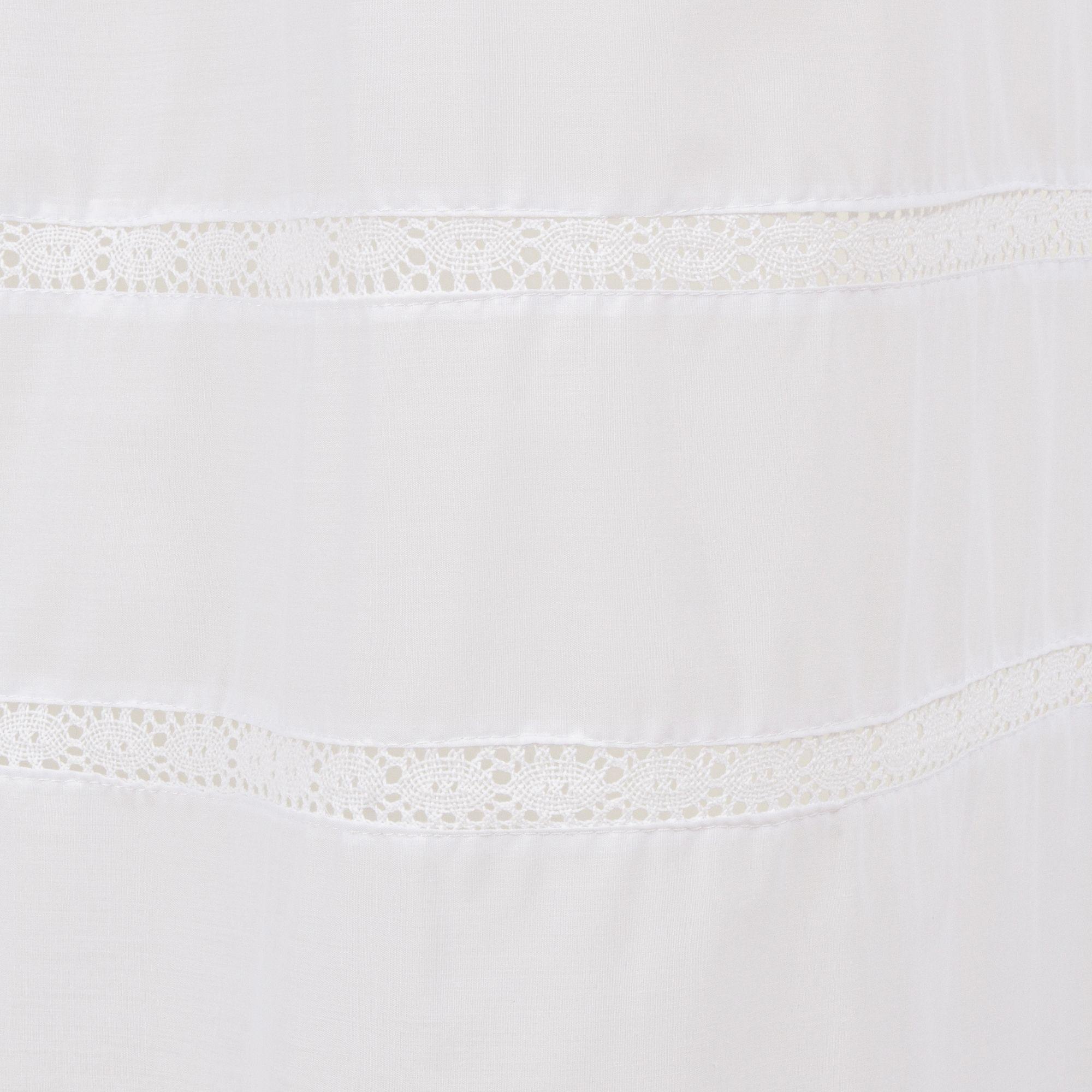 Cortina de baño color blanco bolillo 180 x 180 cms-1