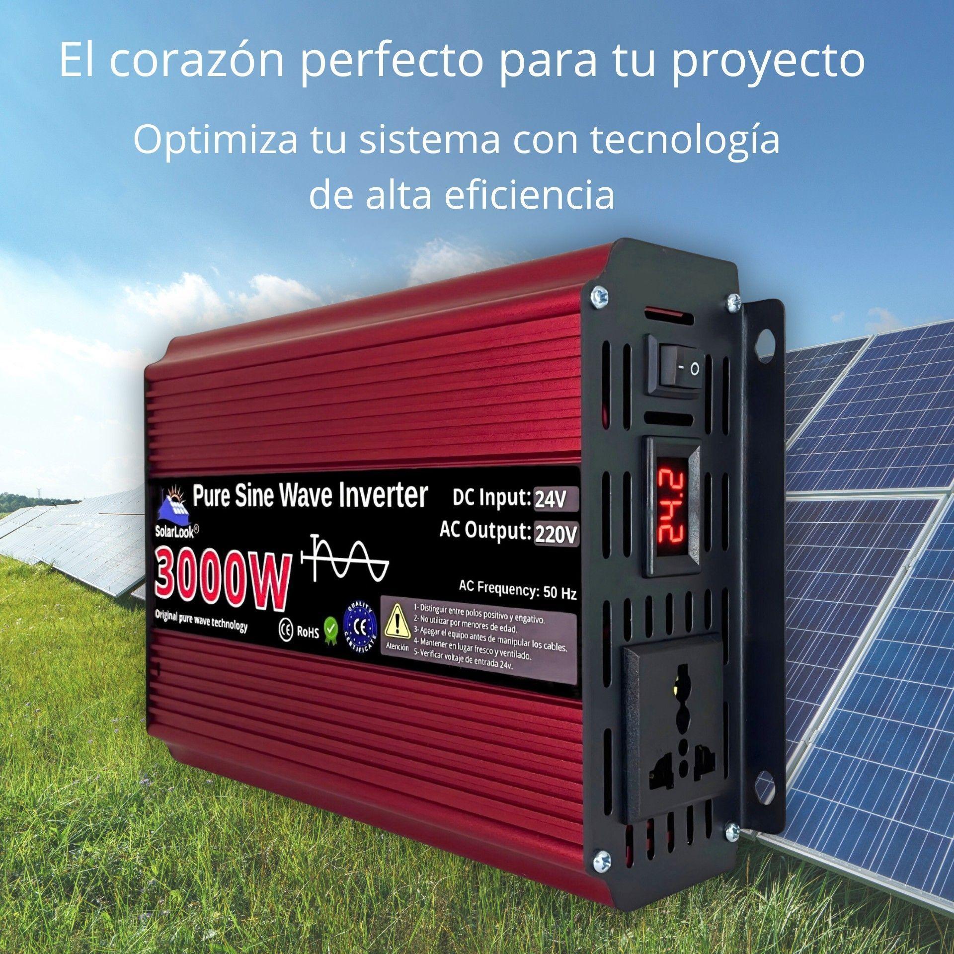 Inversor De Corriente 3000w 24v A 220v 50hz Onda Pura-4