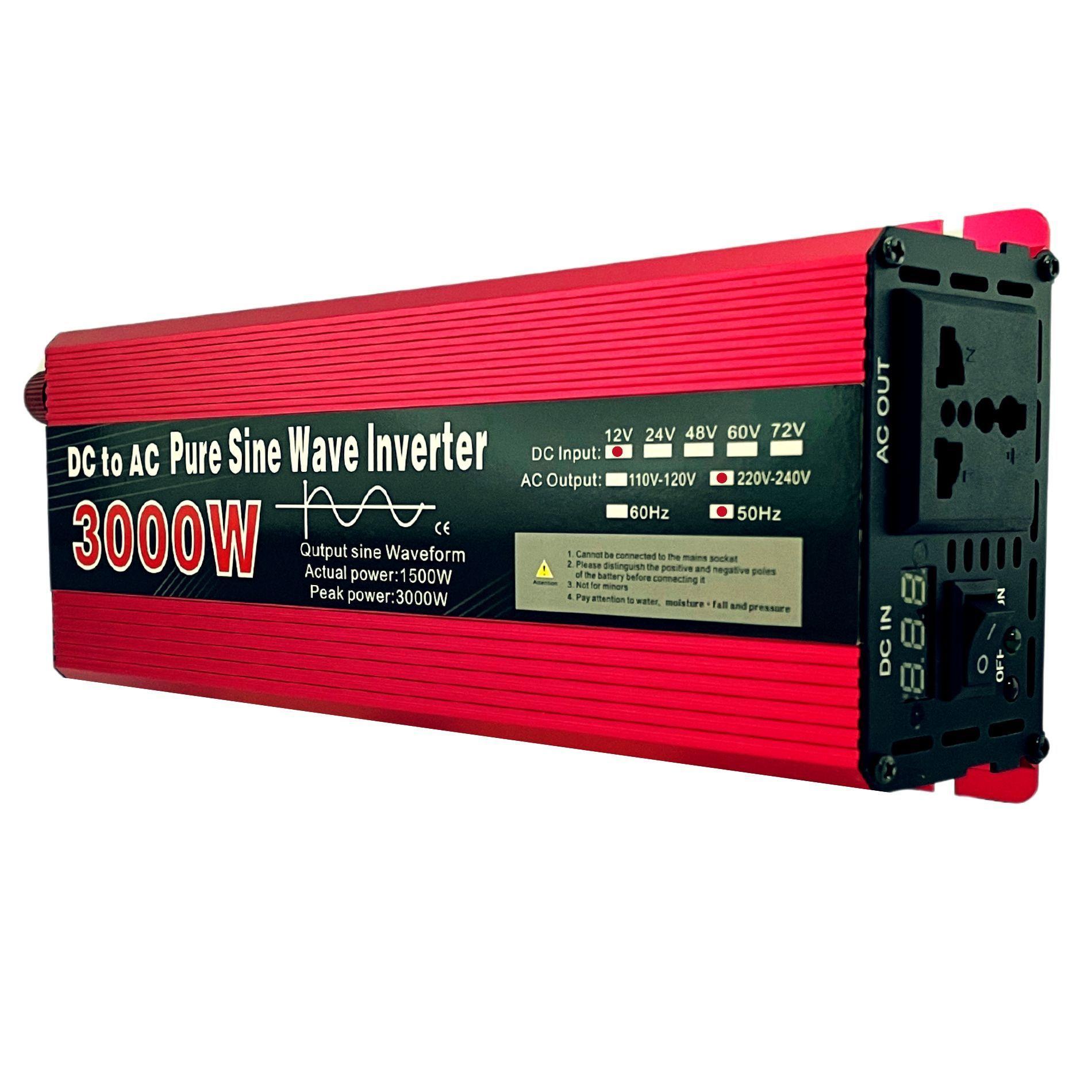 Inversor De Corriente 1500w Peak 3000w 12v A 220v Onda Pura Senoidal-2