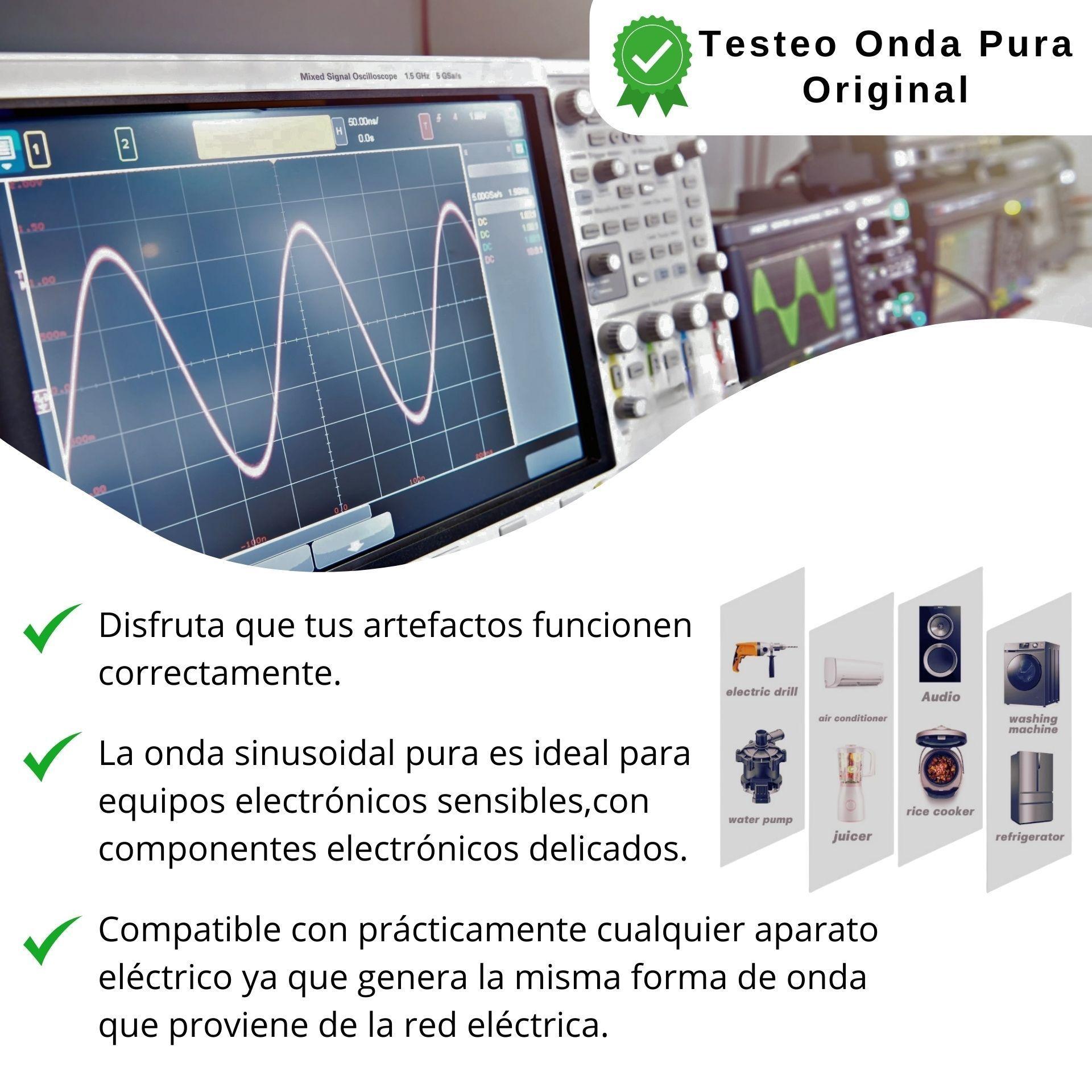 Inversor De Corriente 1500w Peak 3000w 12v A 220v Onda Pura Senoidal-3