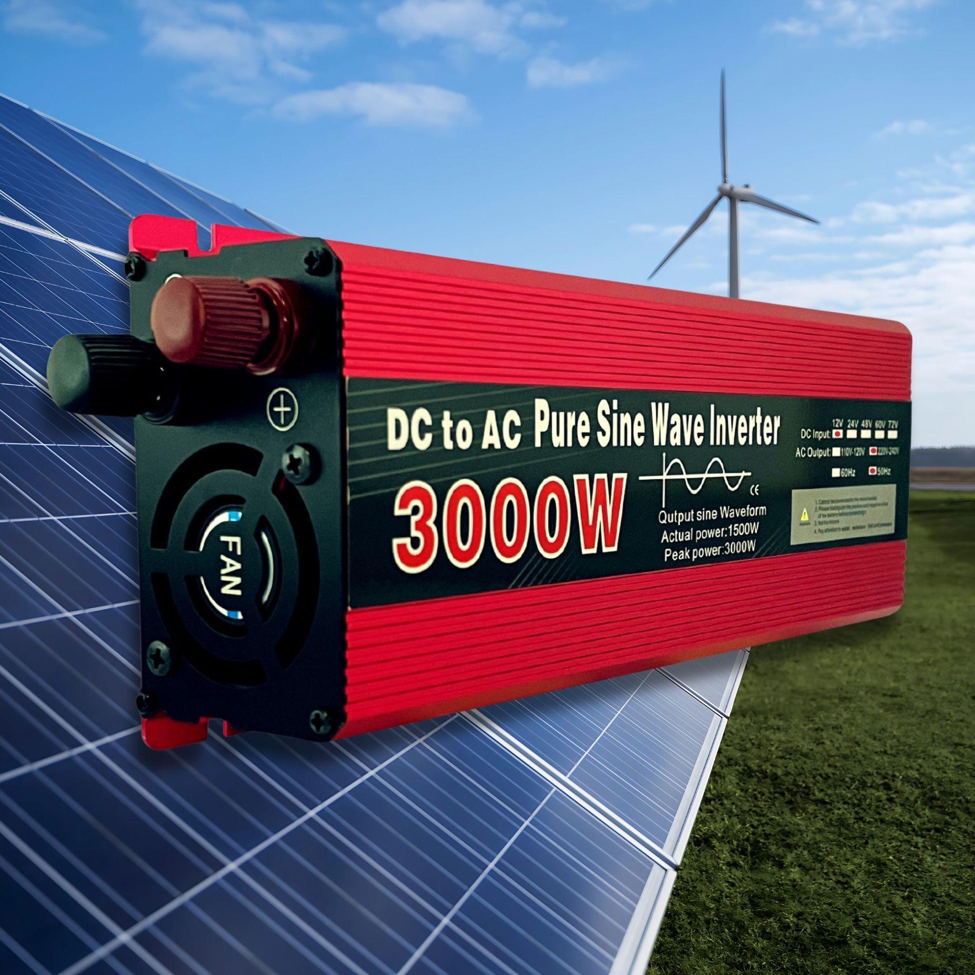 Inversor De Corriente 1500w Peak 3000w 12v A 220v Onda Pura Senoidal-4