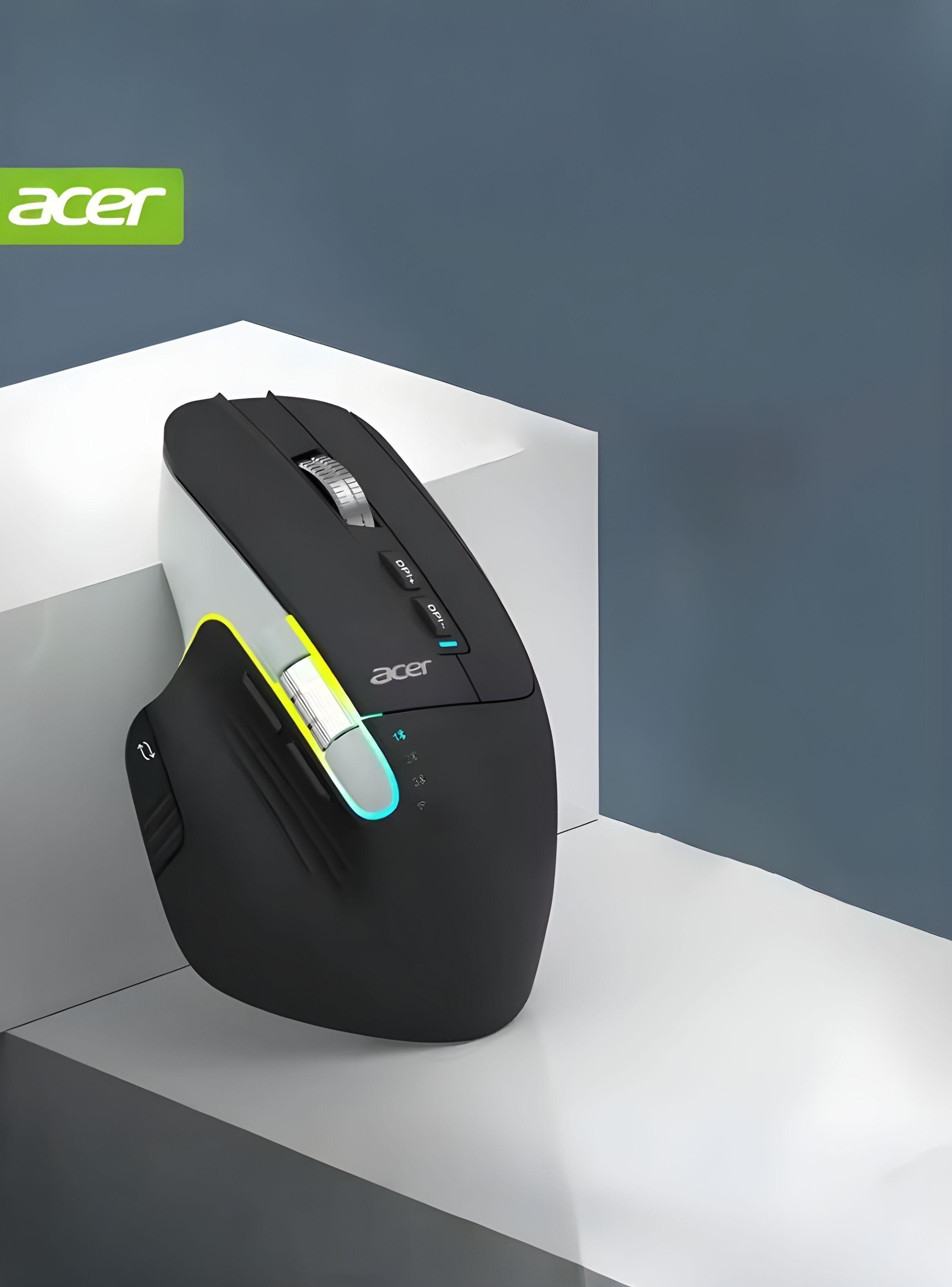 Mouse Ratón Inalámbrico bluetooth Ergonómico RGB Recargable 7 Botones Gamer-4