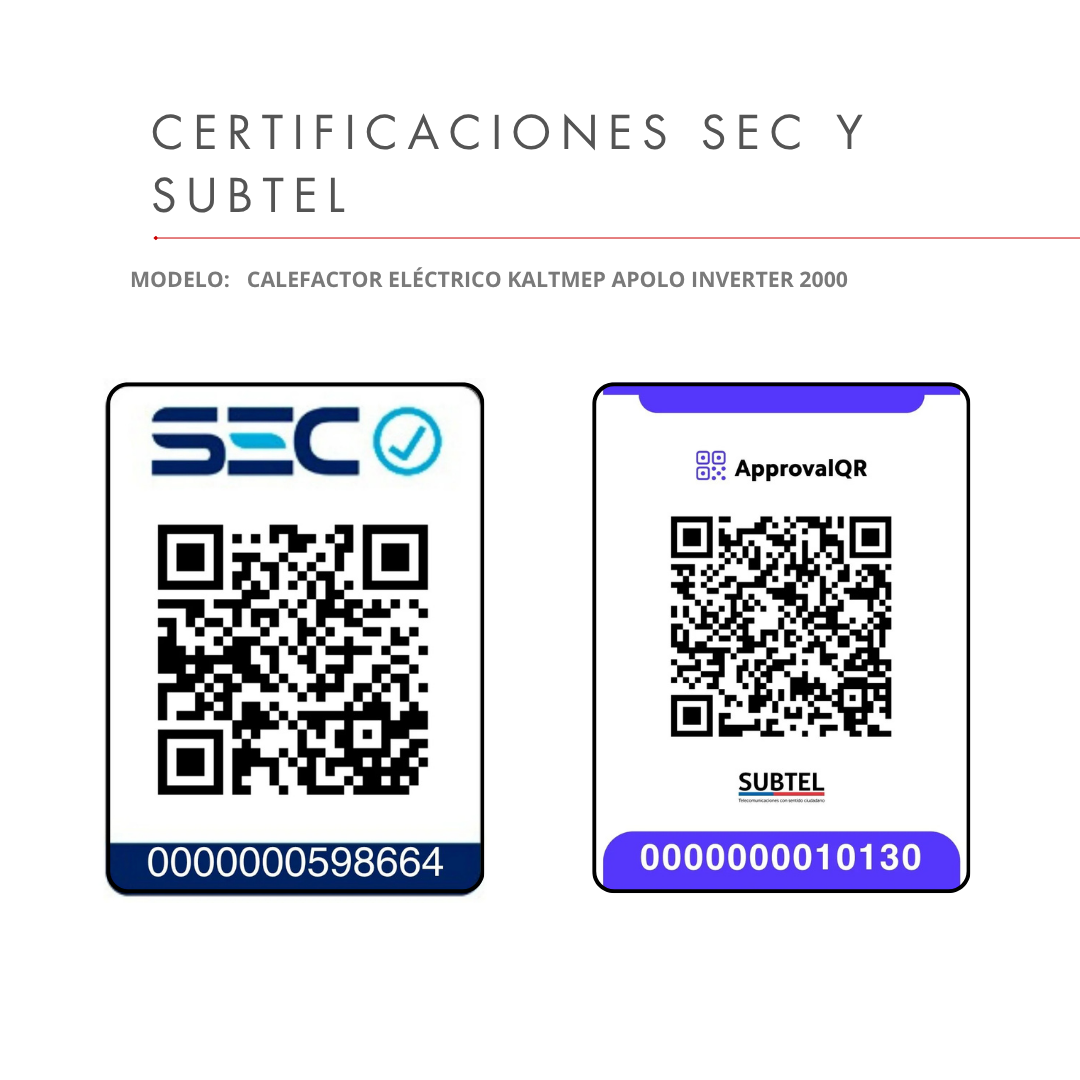 Estufa Eléctrica Kaltemp Apolo Inverter 2000W Wifi | 25m2-8