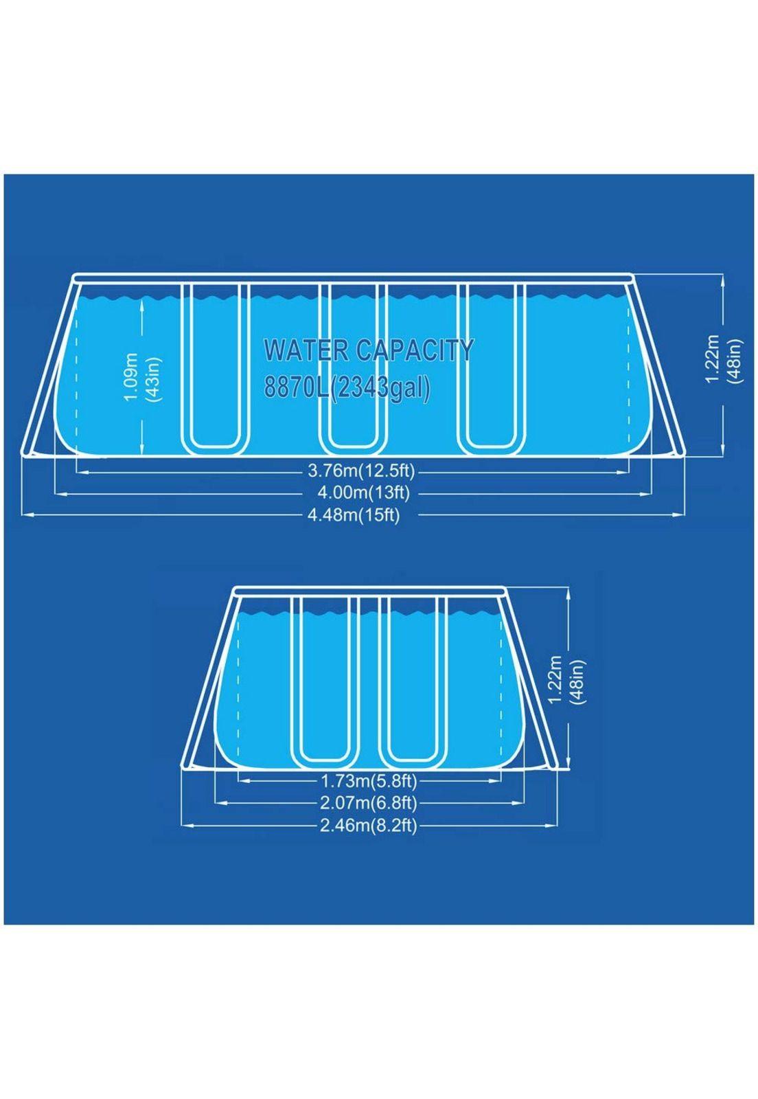 Piscina Estructural Rectangular Avenli 4x2.07x1.22 cm 8 m3-3