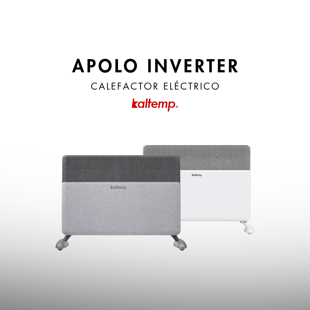 Estufa Eléctrica Kaltemp apolo Fabrics Inverter 1500W Wifi | 18m2-4