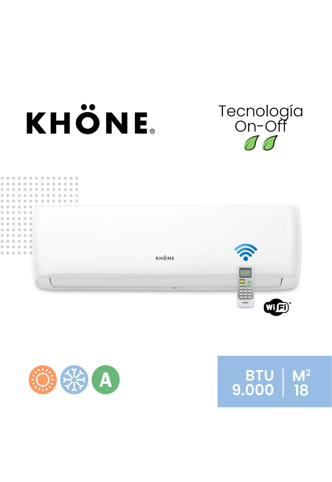 Aire Acondicionado Khone 9000 BTU Frio Calor Wifi-2