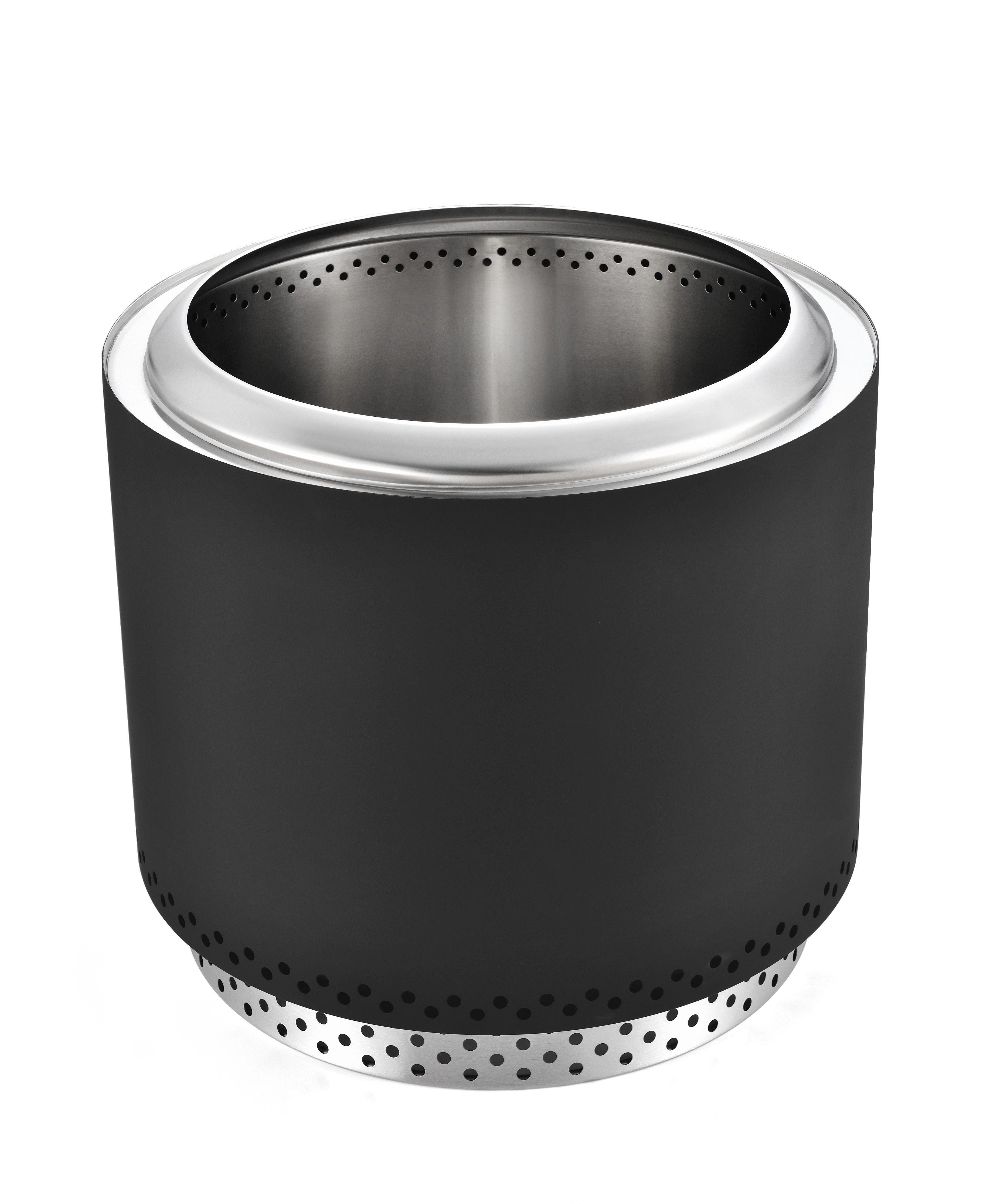  Brasero K-Fire 70 Negro Kaltemp + Base | Sin Humo Acero Inoxidable-0