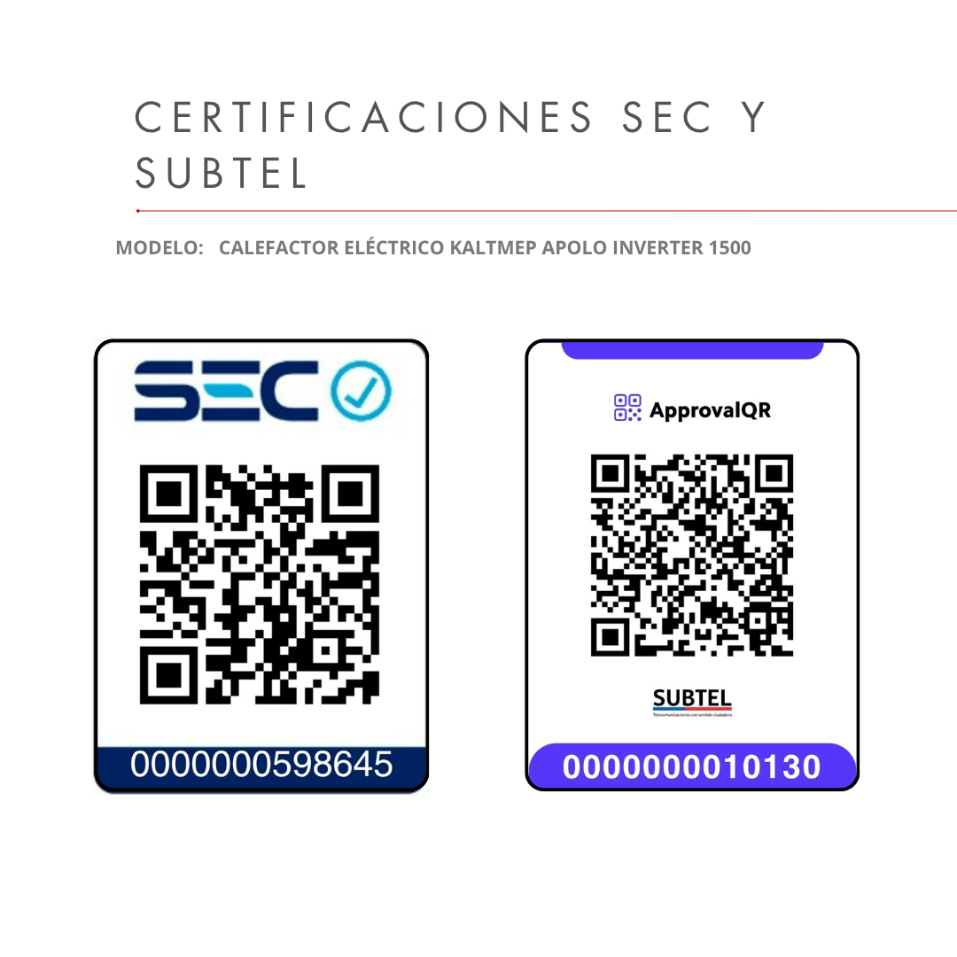 Estufa Eléctrica Kaltemp Apolo Inverter 1500W Wifi | 18m2-3