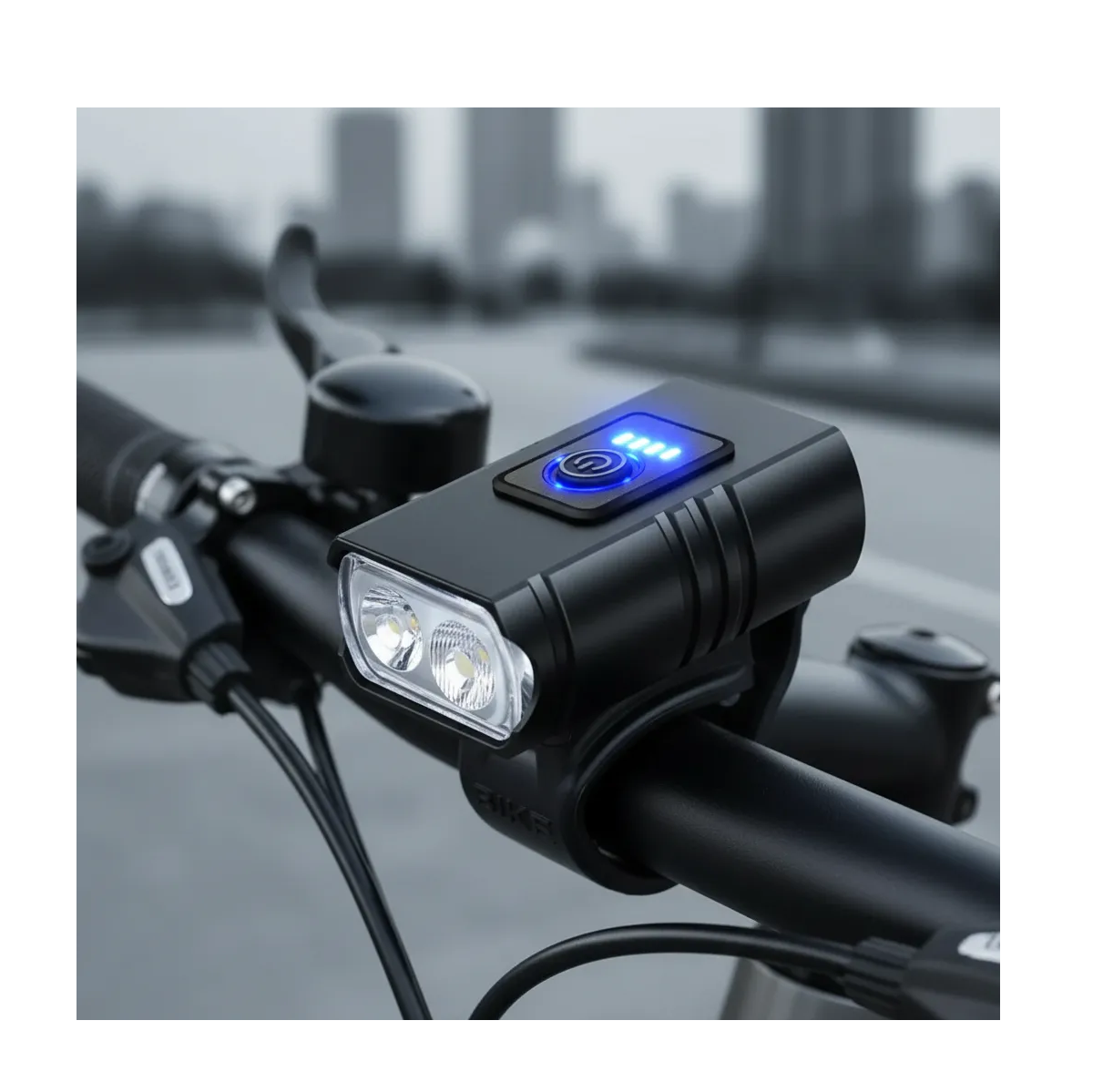 Luz Luces Bicicleta Delantera Trasera Led De Aluminio noche-4