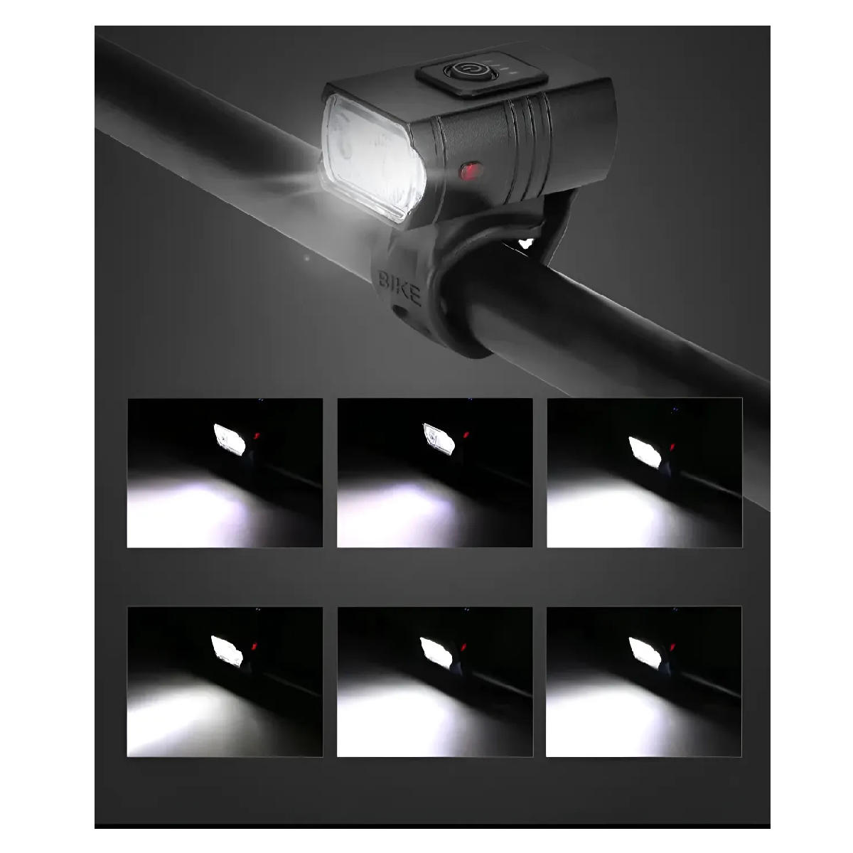 Luz Luces Bicicleta Delantera Trasera Led De Aluminio noche-5