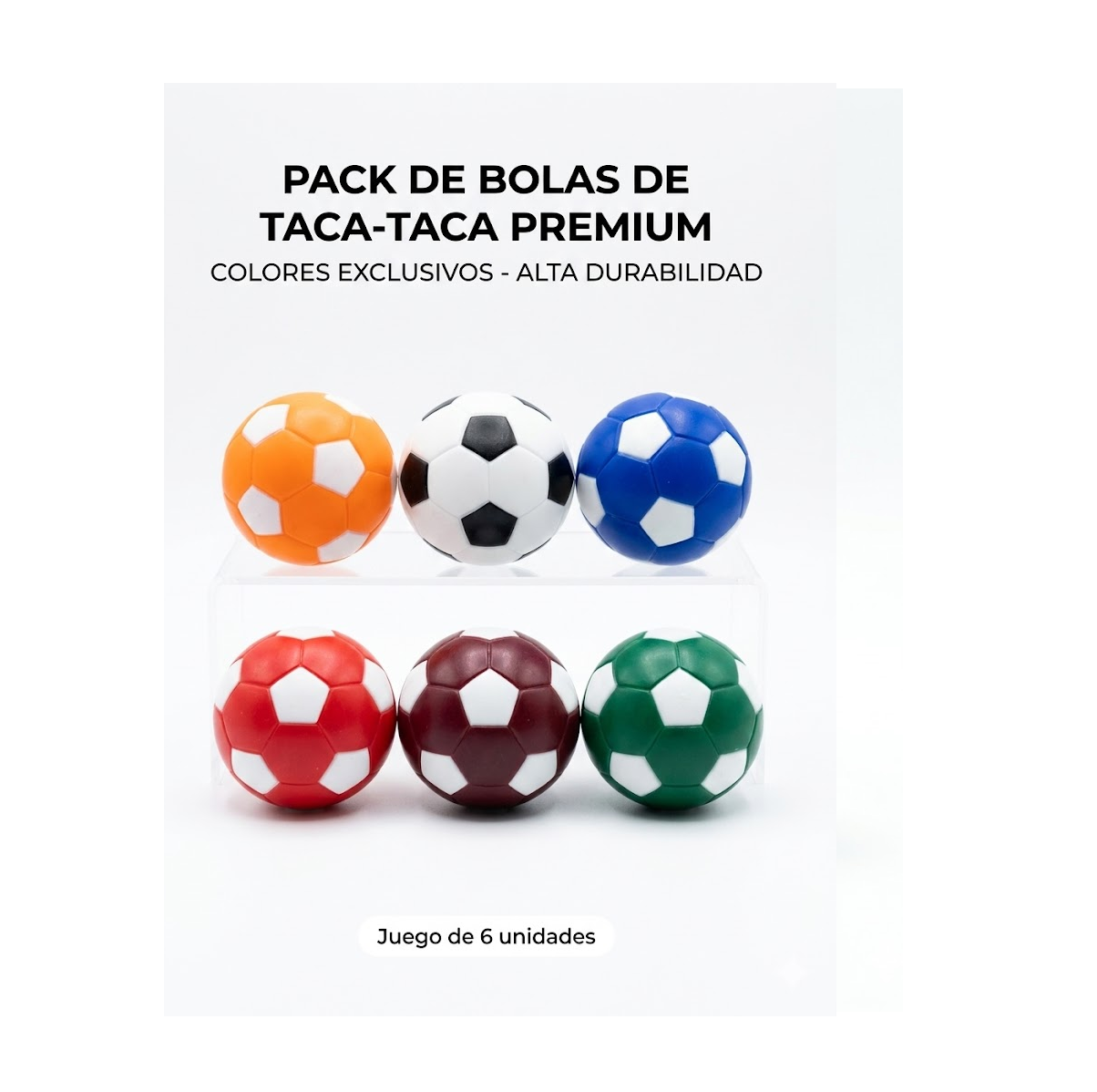 Pelotas De Taca Taca De Colores Premium Pack 6 Unidades-4
