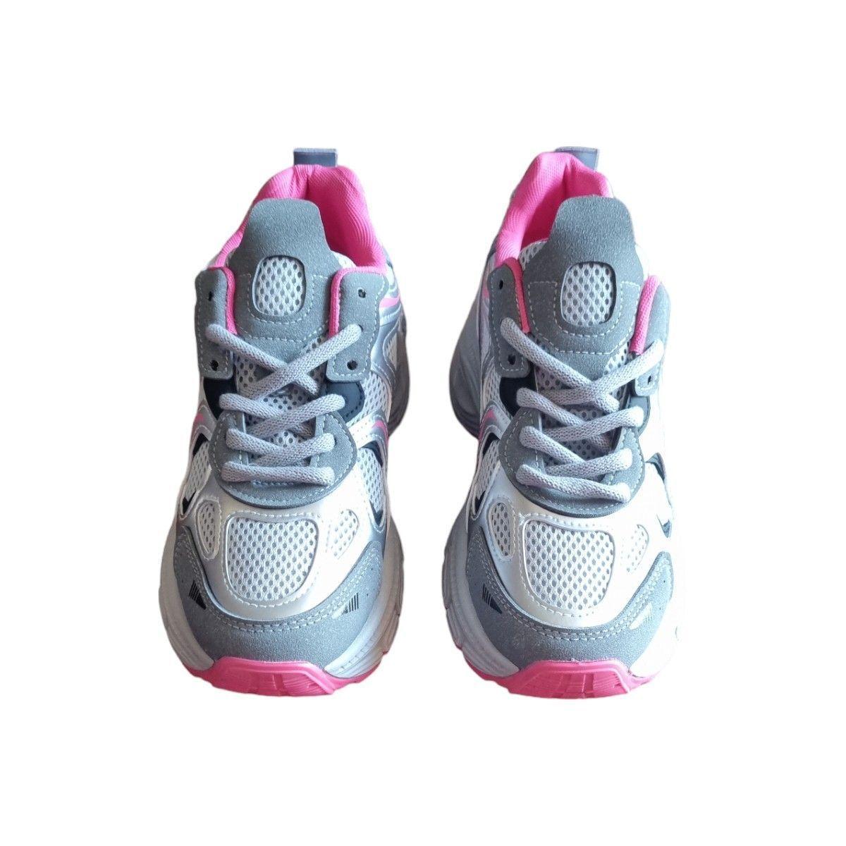 ZAPATILLAS URBANAS MUJER GRIS ROSADO-2