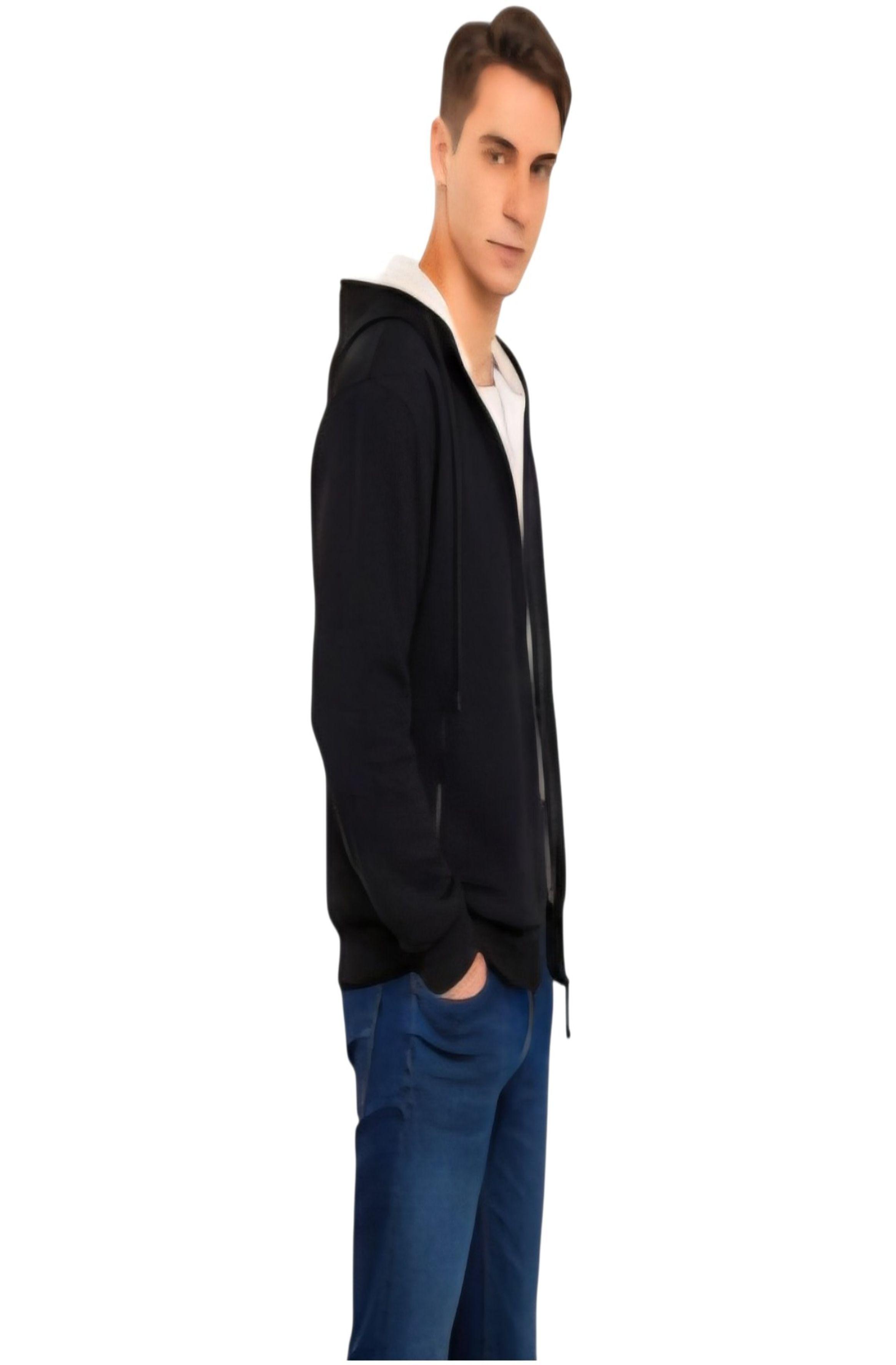 Polerón Con Chiporro Cierre Y Capucha-5