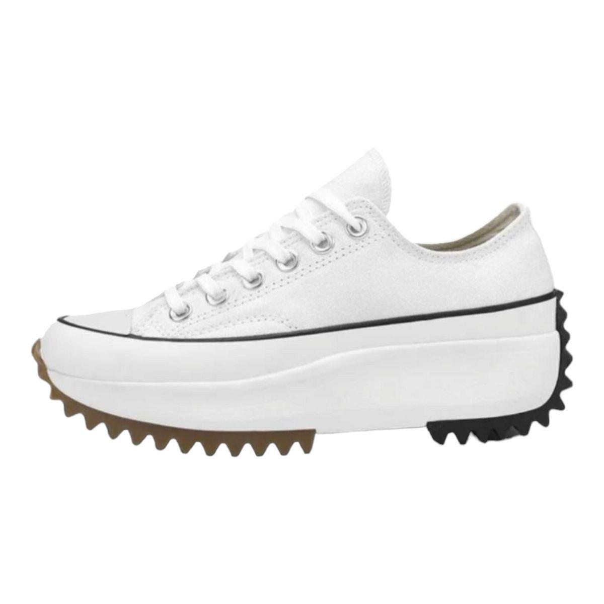 Zapatilla Lona Plataforma Run Urbanas Blancas-Negras-2