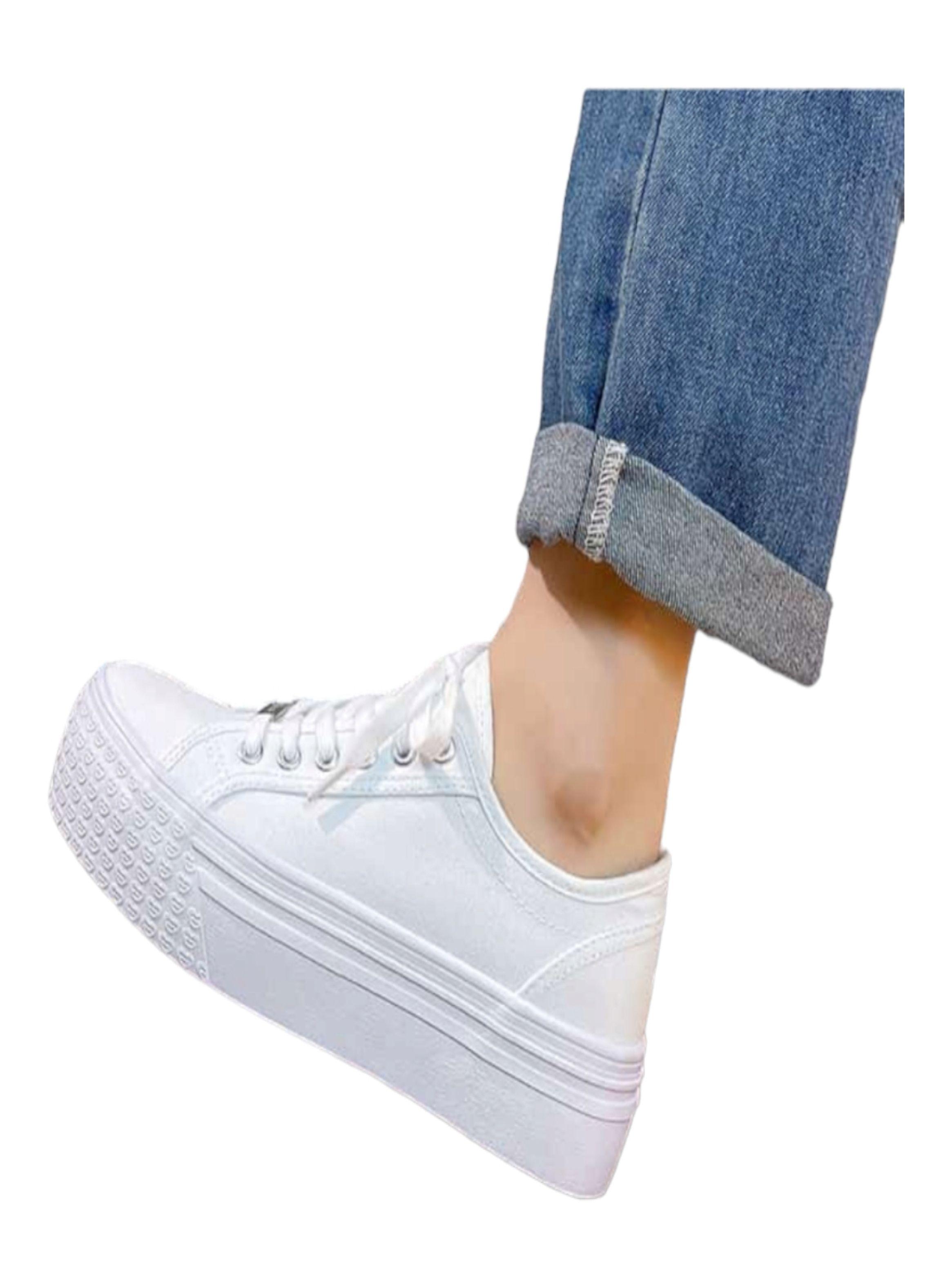 Zapatilla De Lona Mujer Plataforma-2