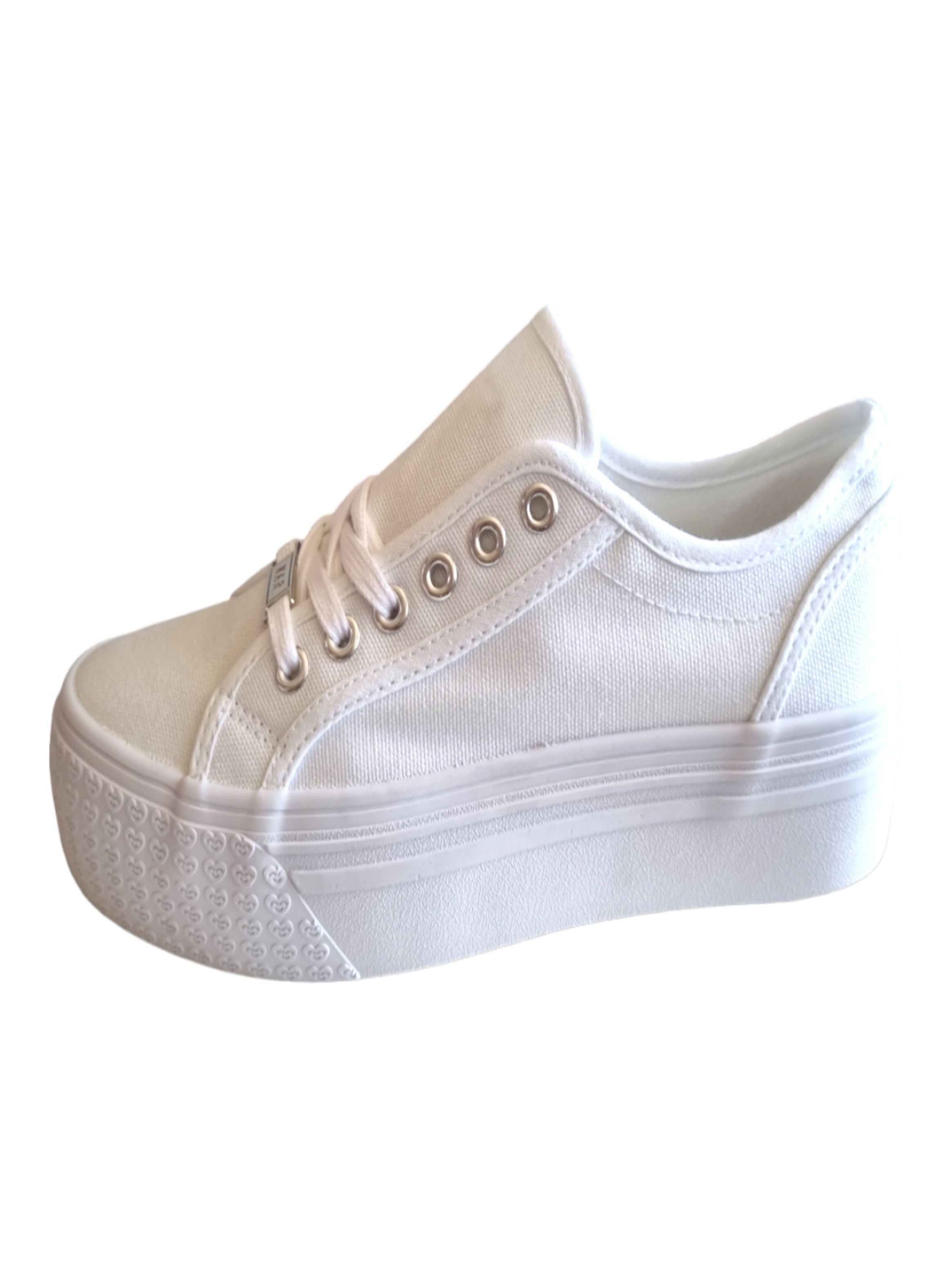 Zapatilla De Lona Mujer Plataforma-3