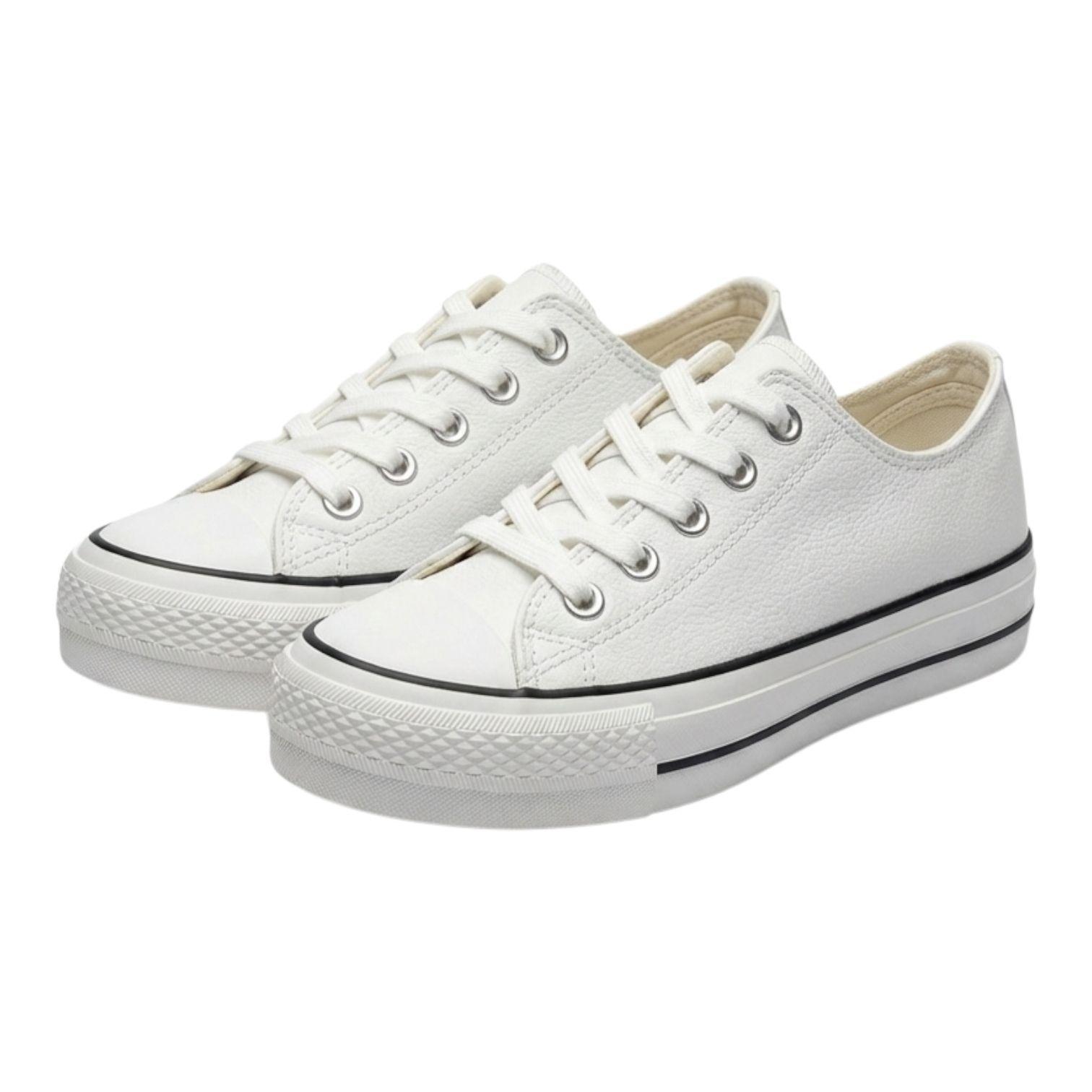 ZAPATILLA ECO CUERO PLATAFORMA ALTA-4