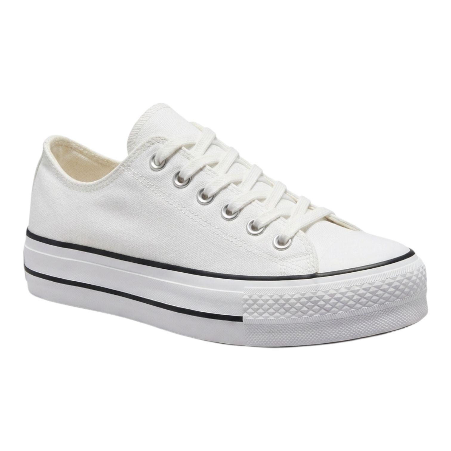 ZAPATILLA ECO CUERO PLATAFORMA ALTA-0