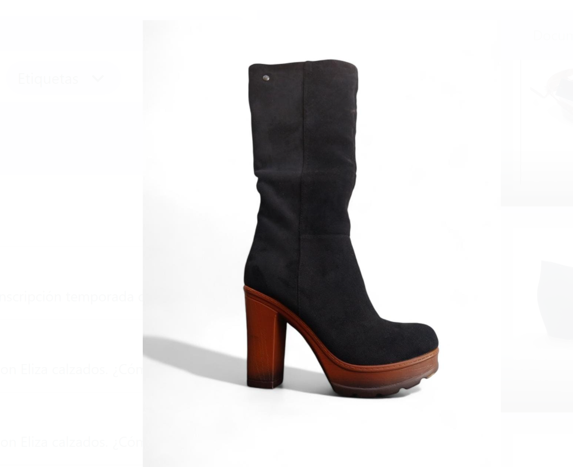 Bota de taco cuadrado-0