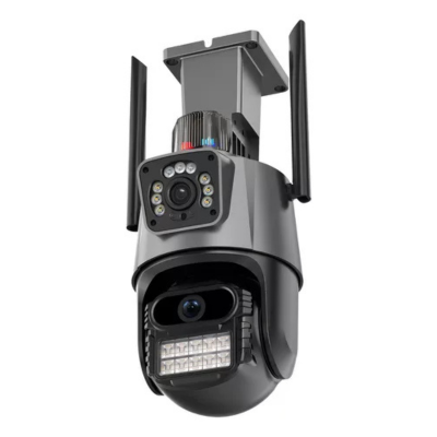 Cámara de Seguridad WiFi con Doble Lente,Sensor  y Alarma-2