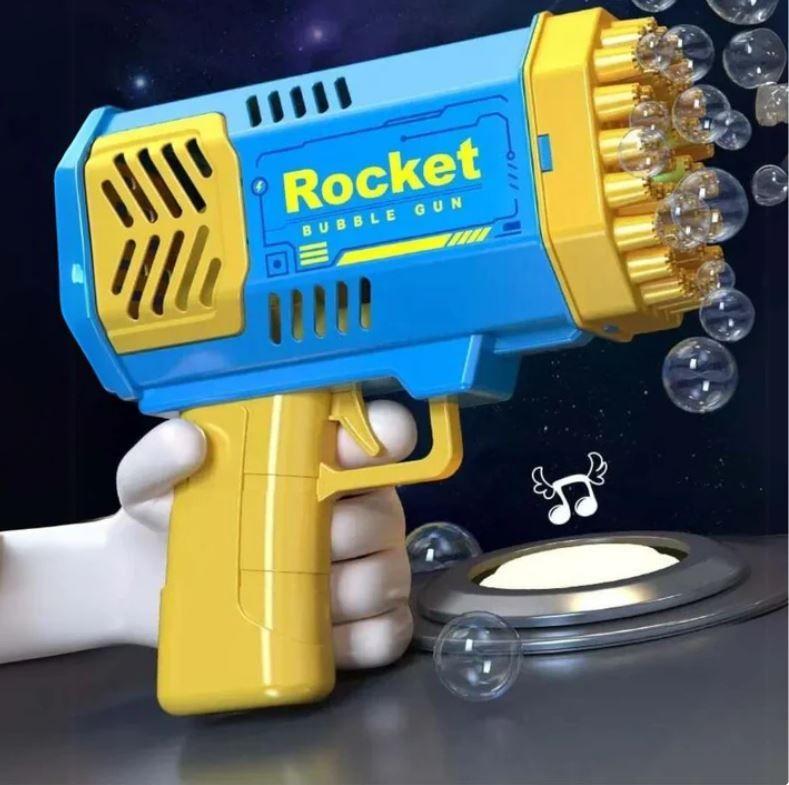 Máquina Pistola De Burbujas Gatling Bazooka led-4