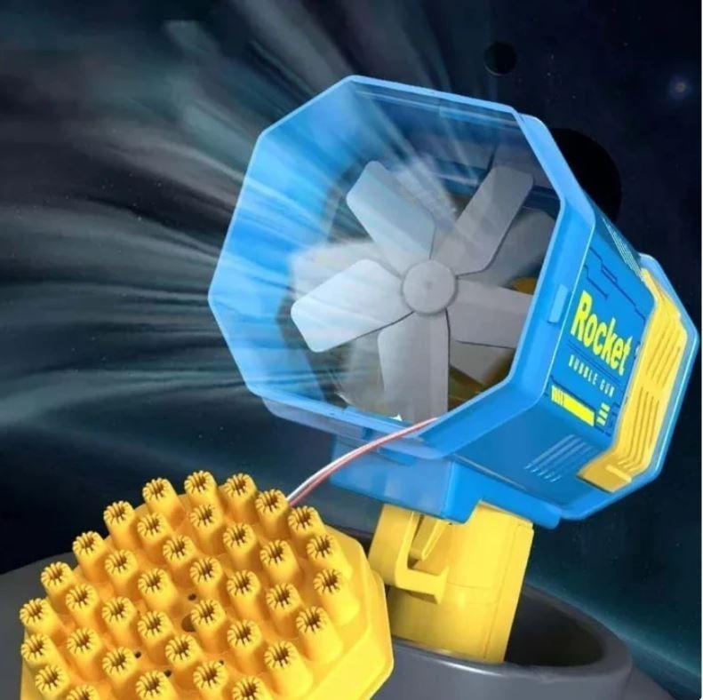 Máquina Pistola De Burbujas Gatling Bazooka led-5