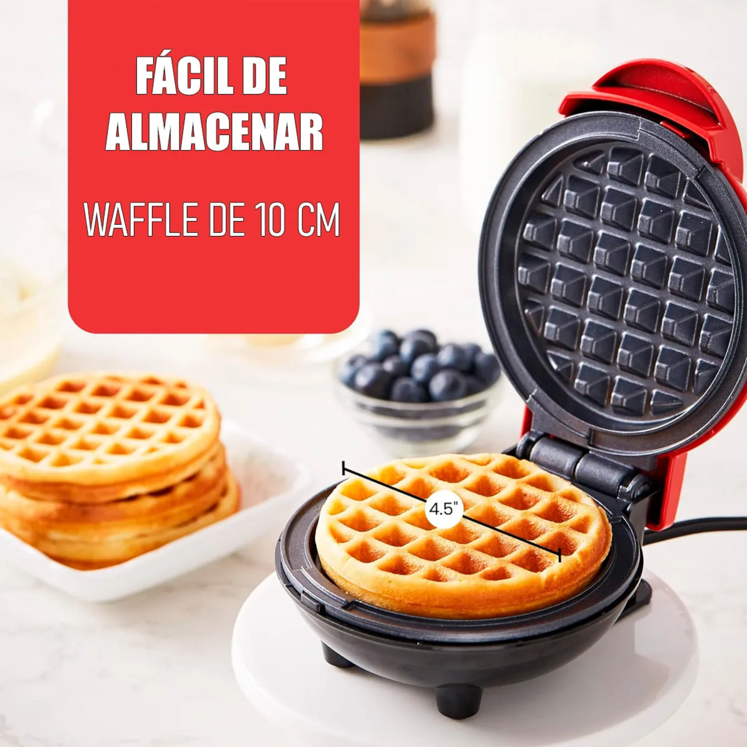 Maquina Para Hacer Mini Waffle -2
