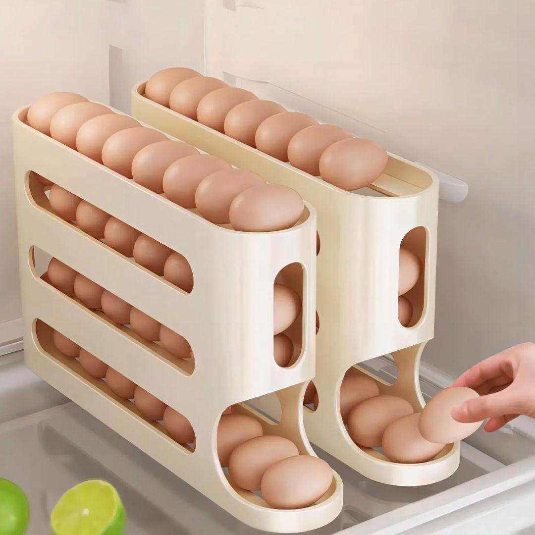 Dispensador de huevos de 4 niveles para refrigerador-0