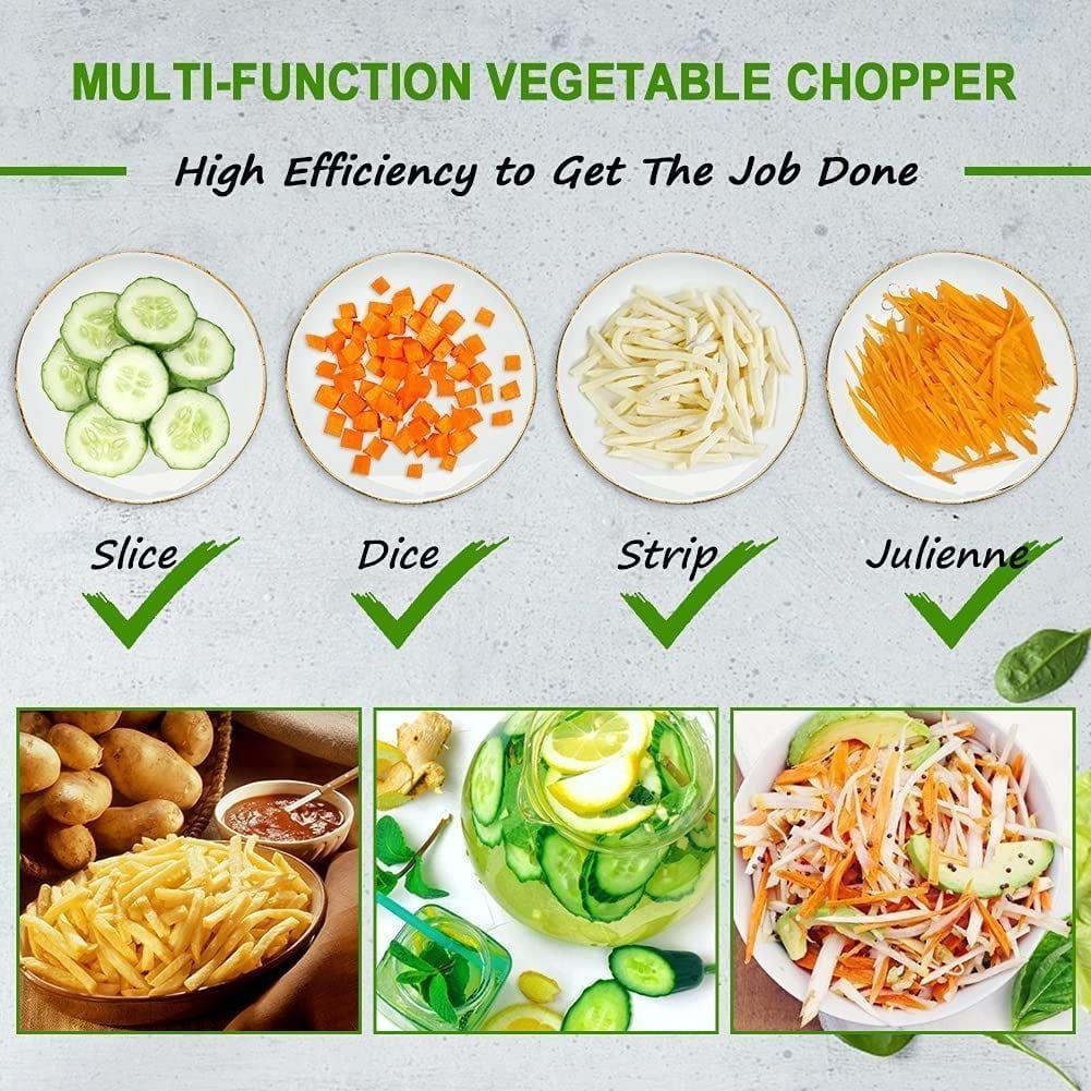 Cortador de verduras tipo mandolina multifuncional plegable-5