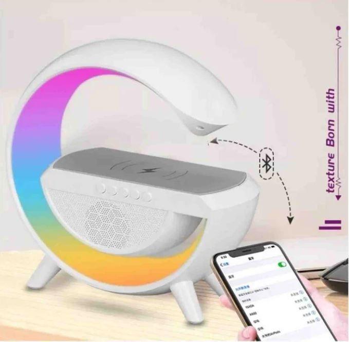 Cargador Inalámbrico Parlante G Bluetooth Lámpara USB Radio-3