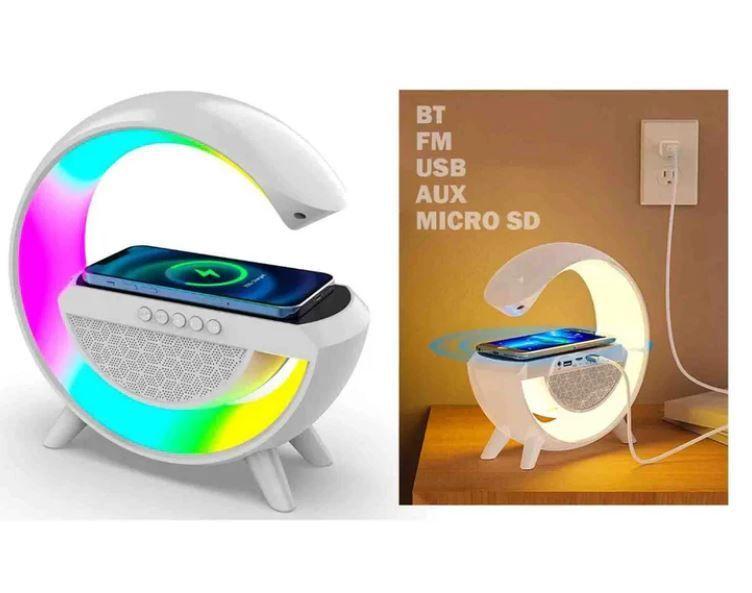 Cargador Inalámbrico Parlante G Bluetooth Lámpara USB Radio-6