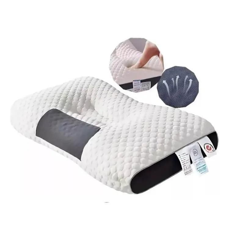 Pack de 2 almohadas ergonómicas 60 x 40 cm con funda lavable-2