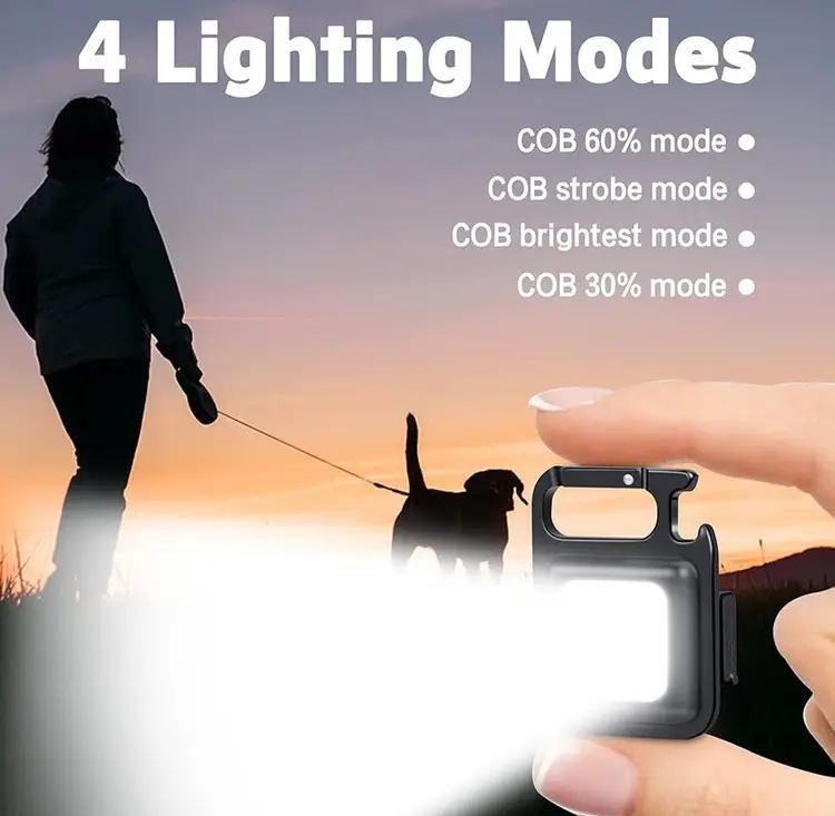 Mini Linterna Portátil De Emergencia Recargable-4