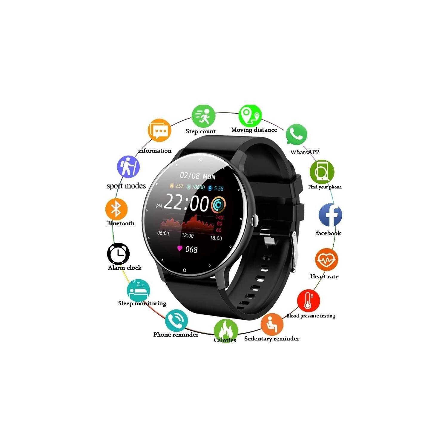 Reloj inteligente Smartwatch Zl02 Sport fitness Top Ventas 2023-4