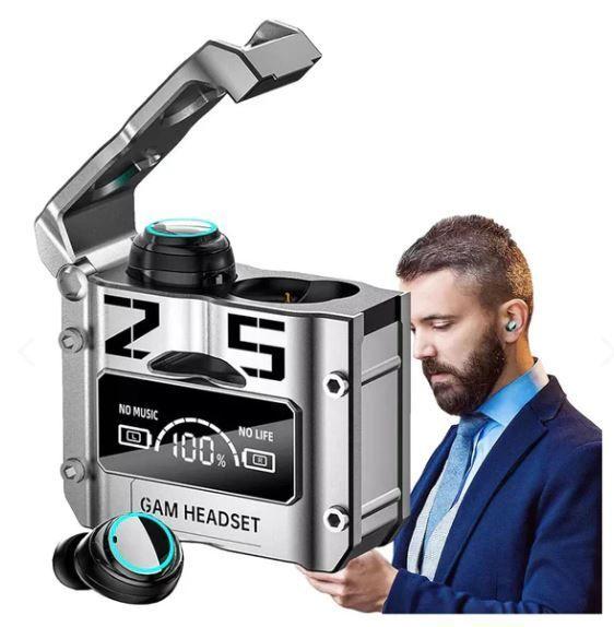 Audifonos  Con Cancelaciób de Ruido Estuche Power Bank Pantalla Led-2