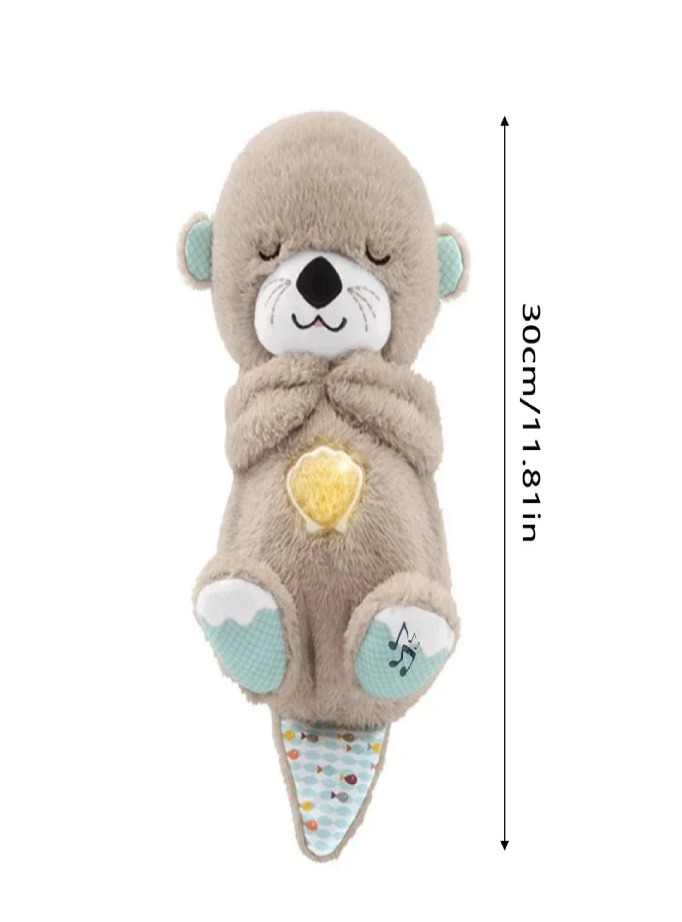 Nutria Peluche De Apego Con Respiracion Y luz-1