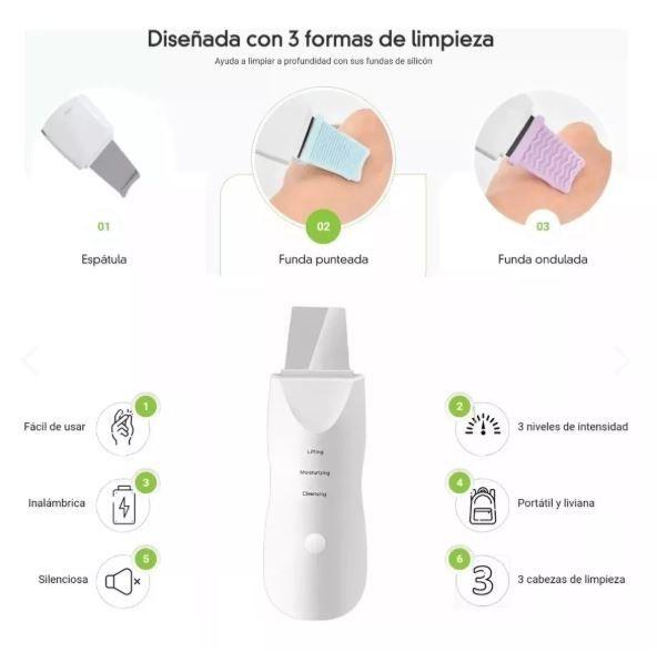 Espatula Facial Ultrasonica Exfoliante-3
