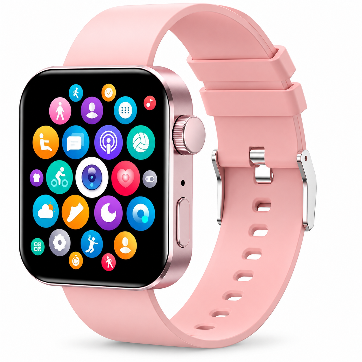 Smartwatch T900 Pro Max rosado con llamadas Bluetooth-0