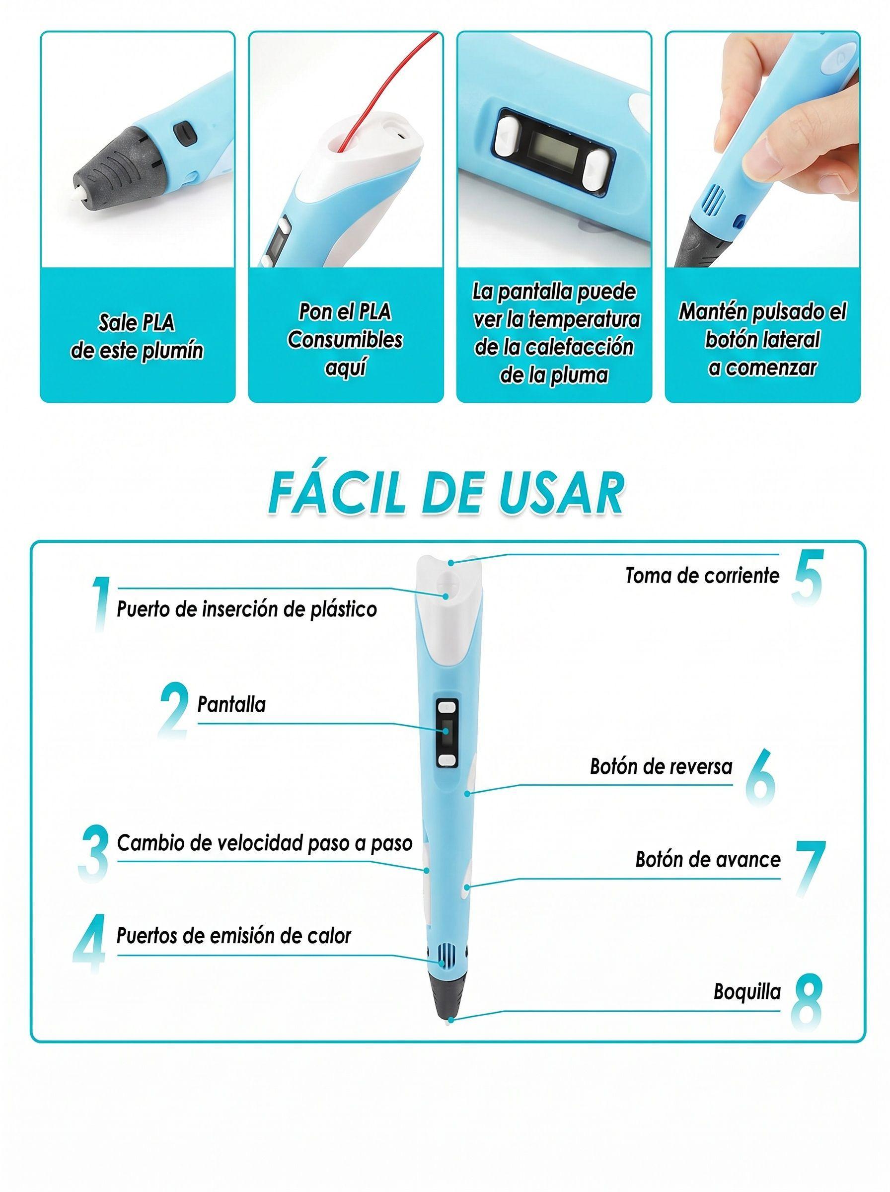 Lapiz Impresora 3d con filamentos Top ventas-2