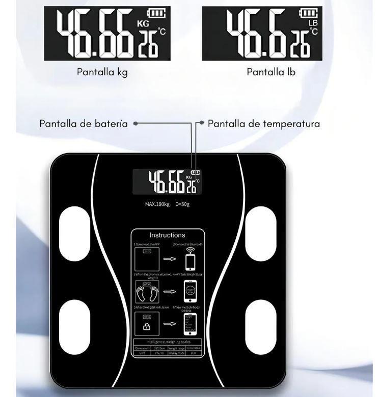 B scula inteligente de bioimpedancia digital Bluetooth Top ventas-6